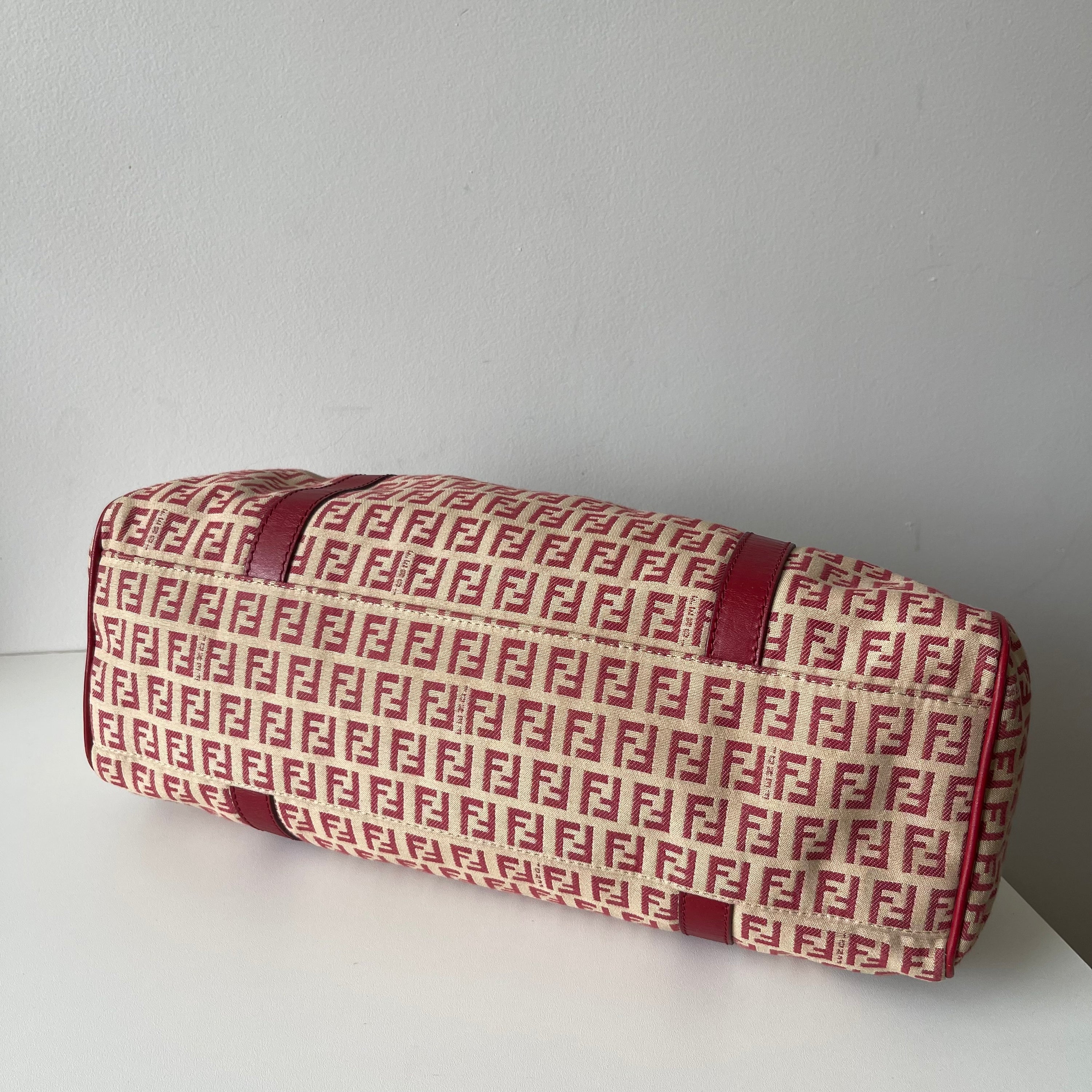 Fendi Red Monogram Shoulder Bag