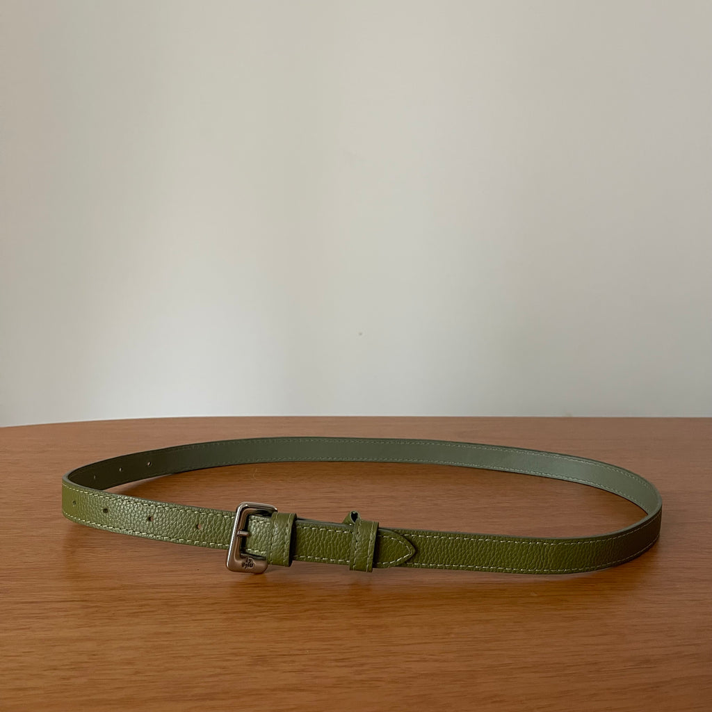 Misci Cinto de Couro Verde Oliva