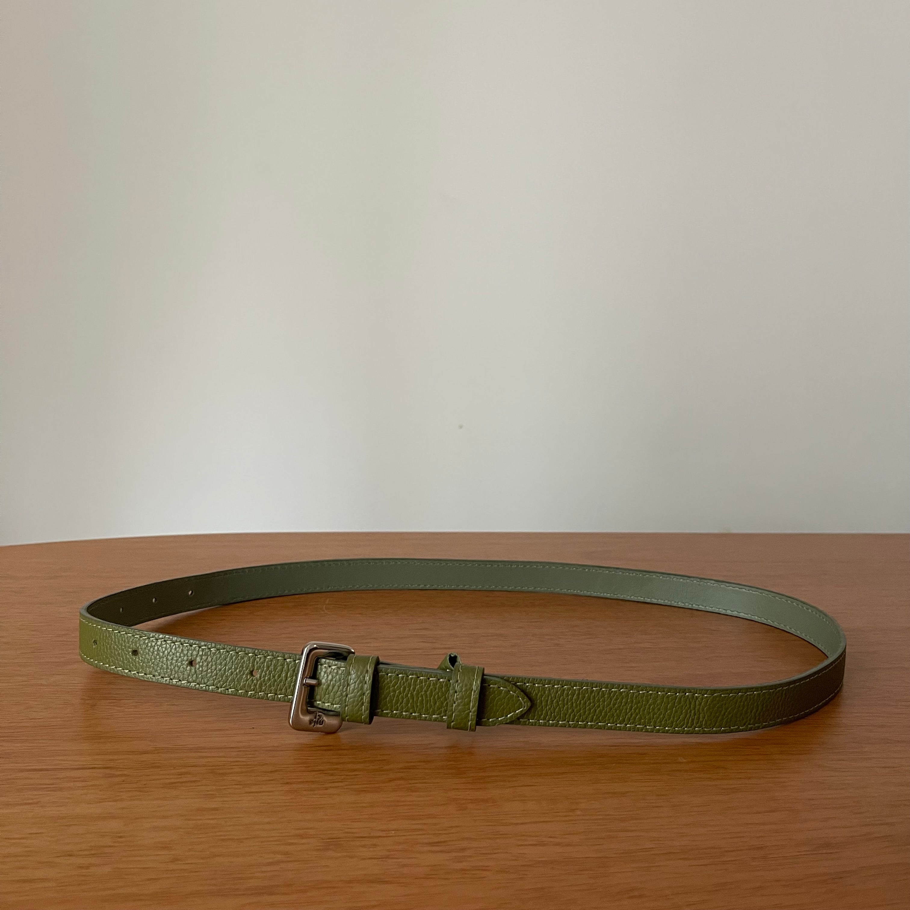 Misci Cinto de Couro Verde Oliva