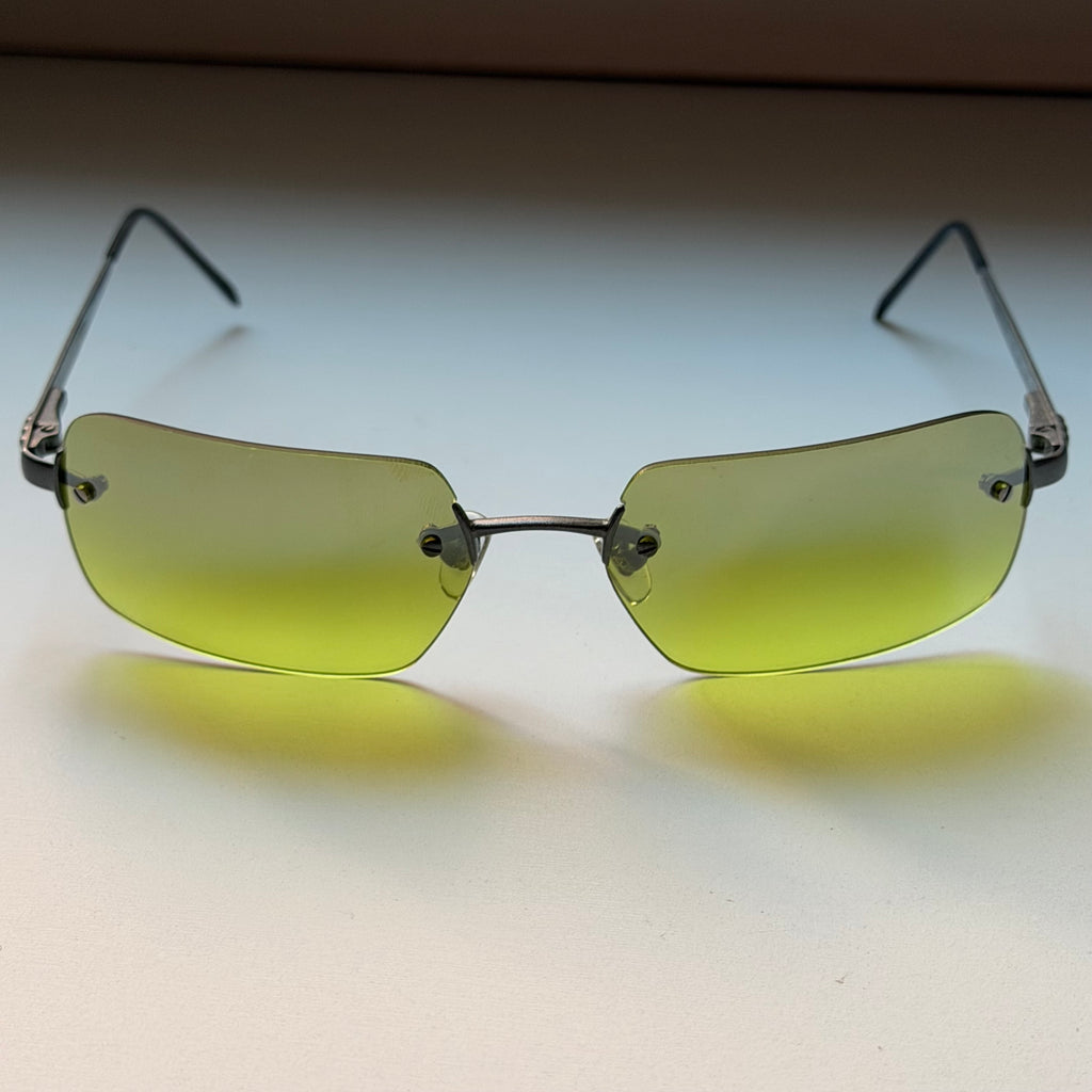 Armani Vintage Neon Green Sunglasses