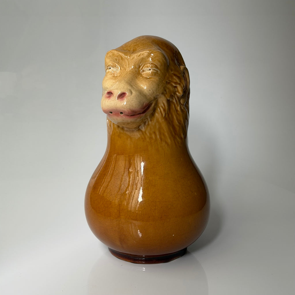 Sarreguemines Monkey Jug, 19th Century