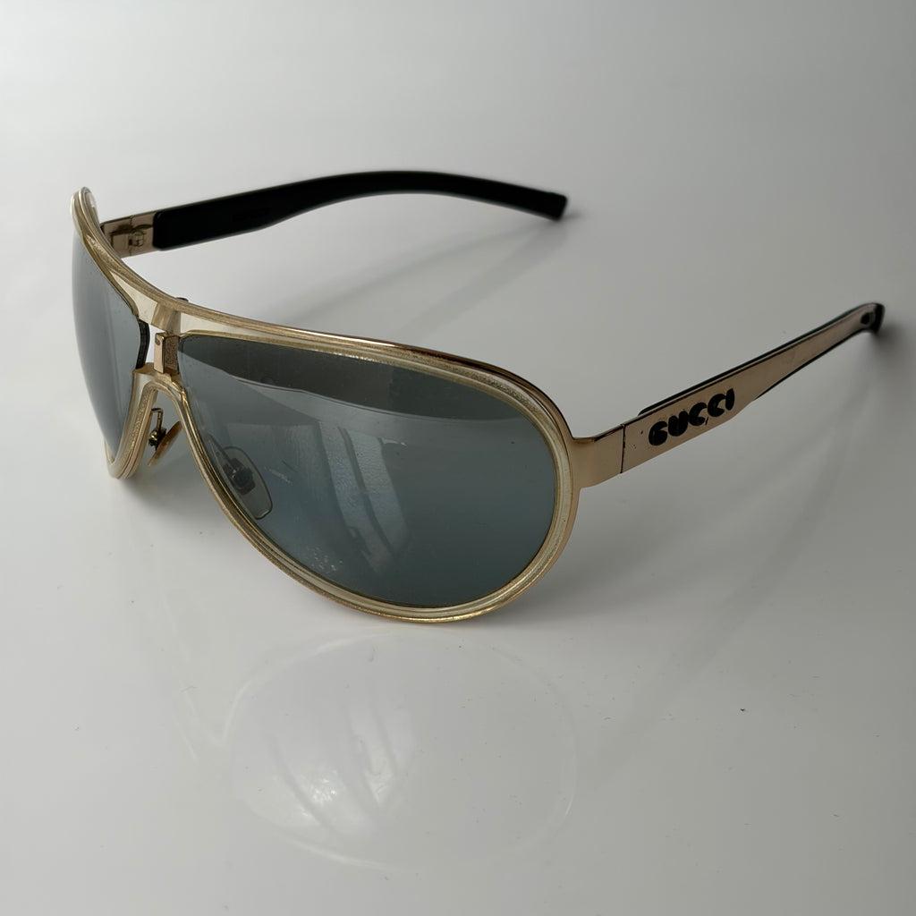 Gucci Gold Aviator Sunglasses