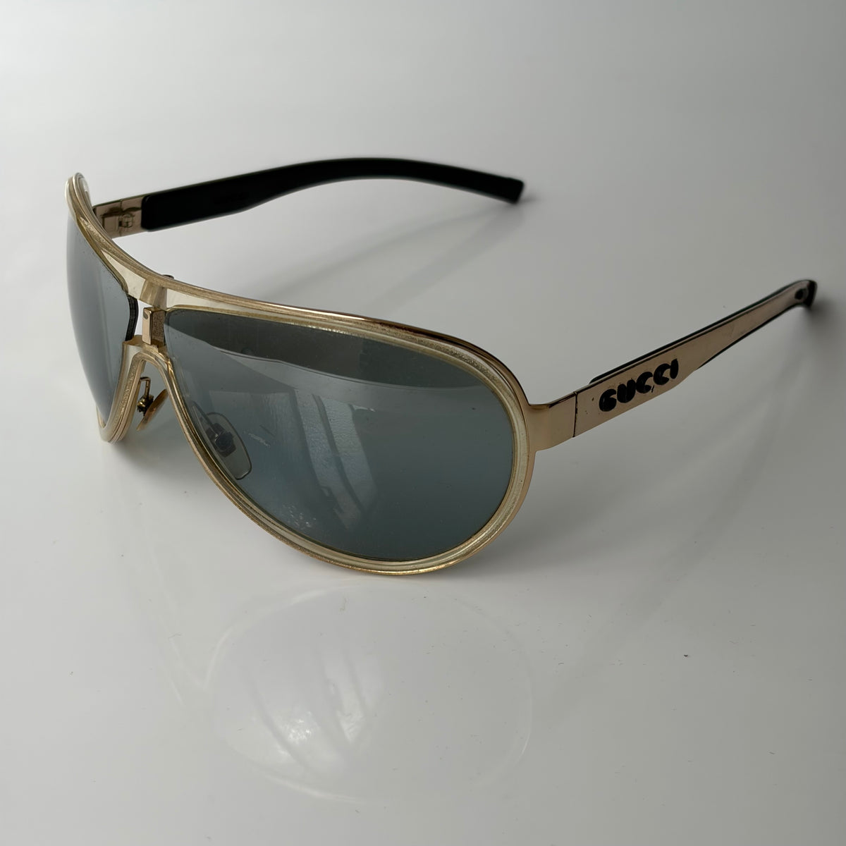 Gucci Gold Aviator Sunglasses