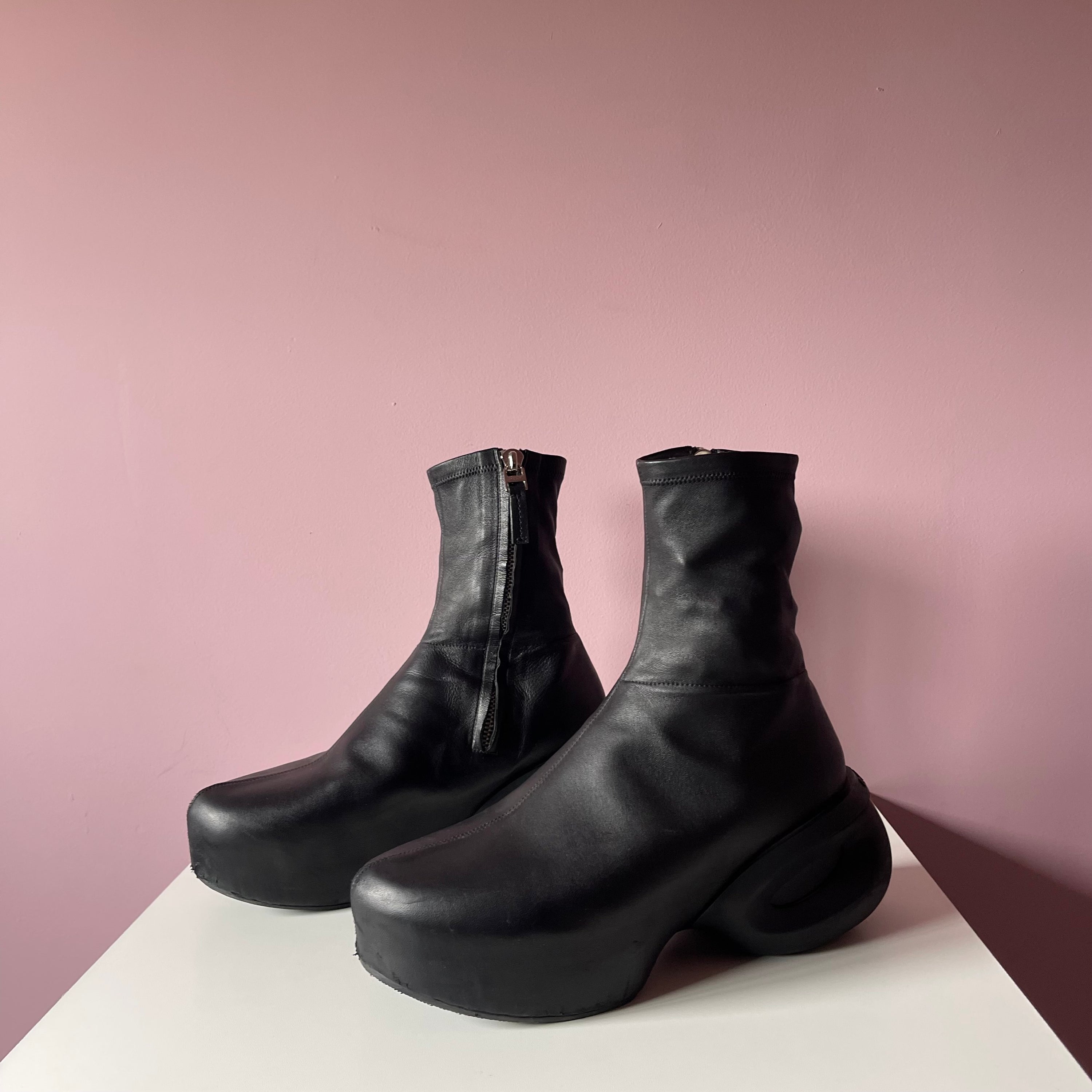 Givenchy G Lambskin Ankle Clog Boots