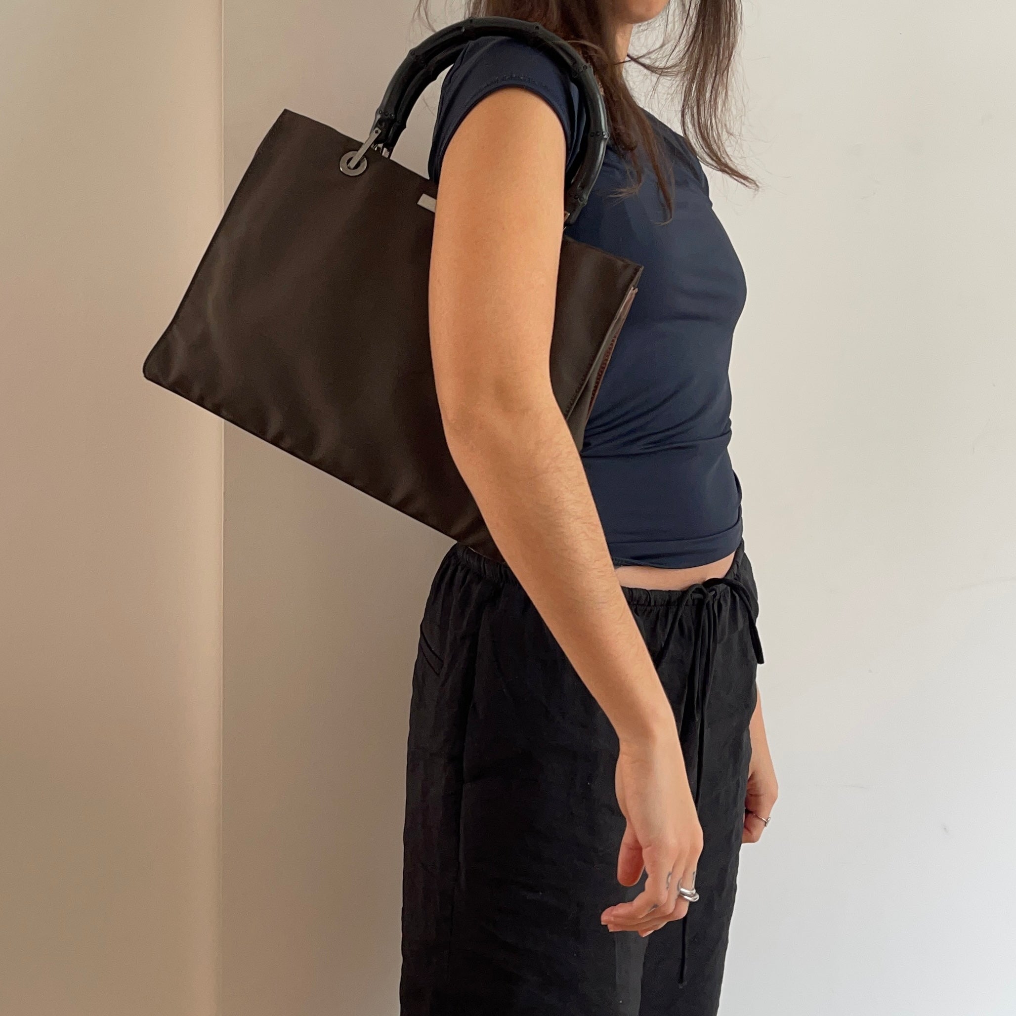 Gucci by Tom Ford Bamboo Top Handle Bag