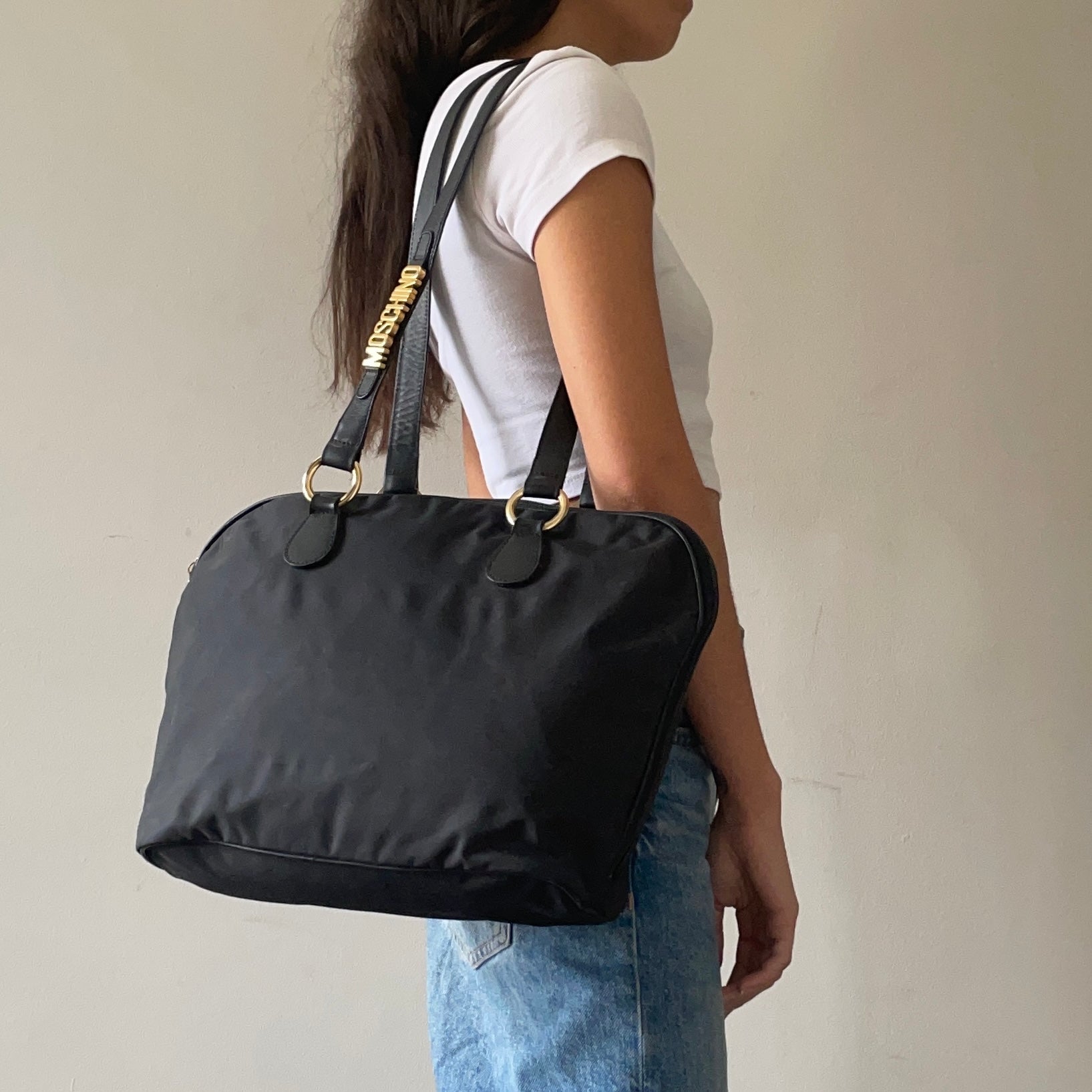 Moschino Nylon Shoulder Bag