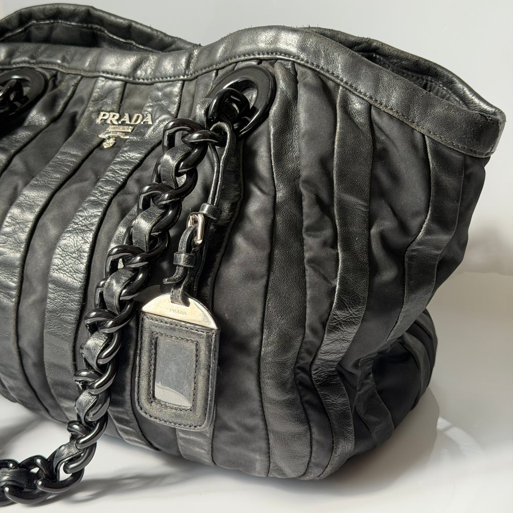 Prada Tessuto Waves Tote Bag