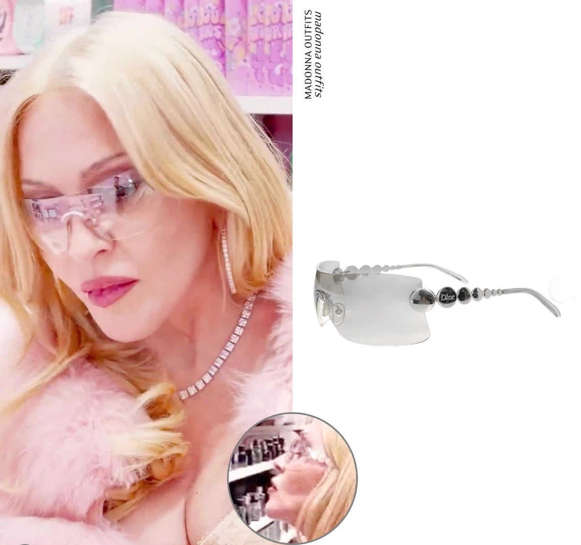 Christian Dior by John Galliano Millenium Yellow Sunglasses