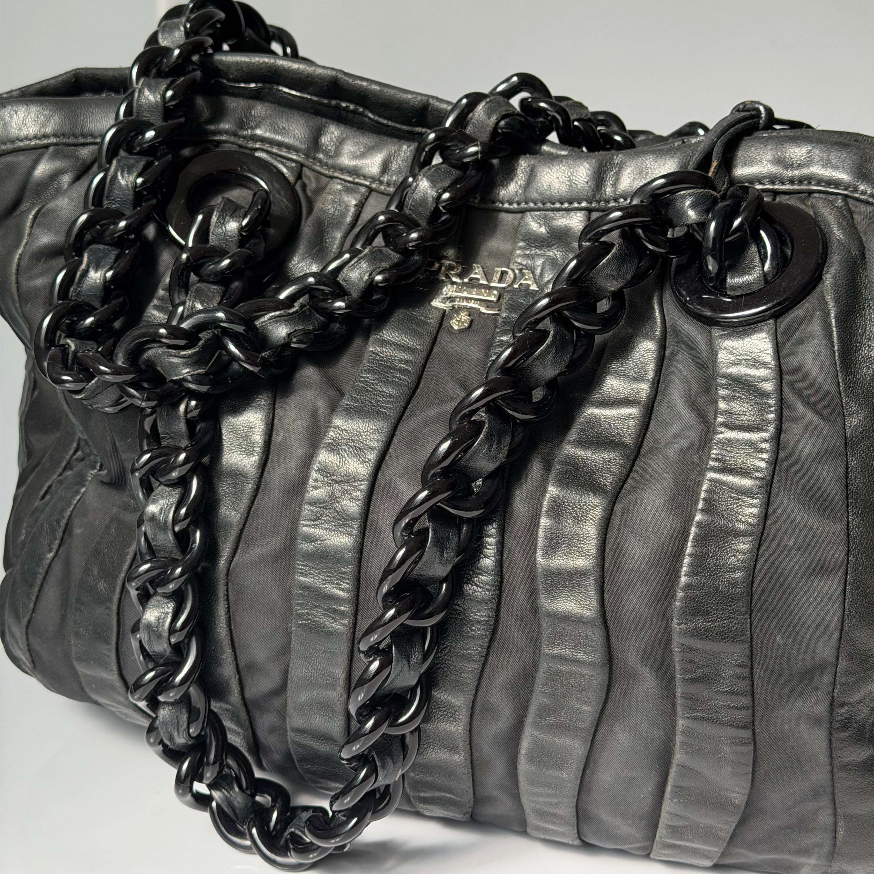 Prada Tessuto Waves Tote Bag