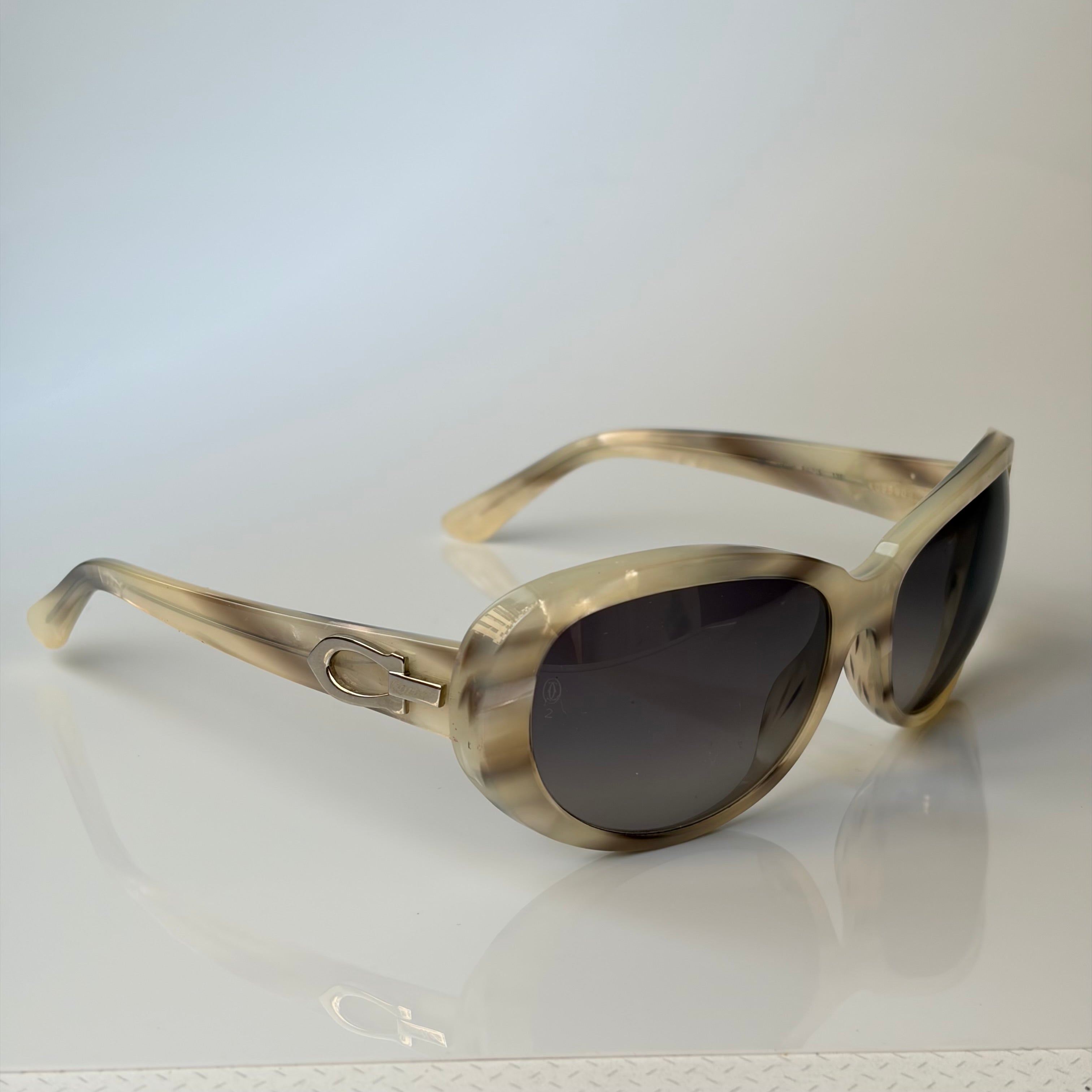 Cartier Pearly White Sunglasses