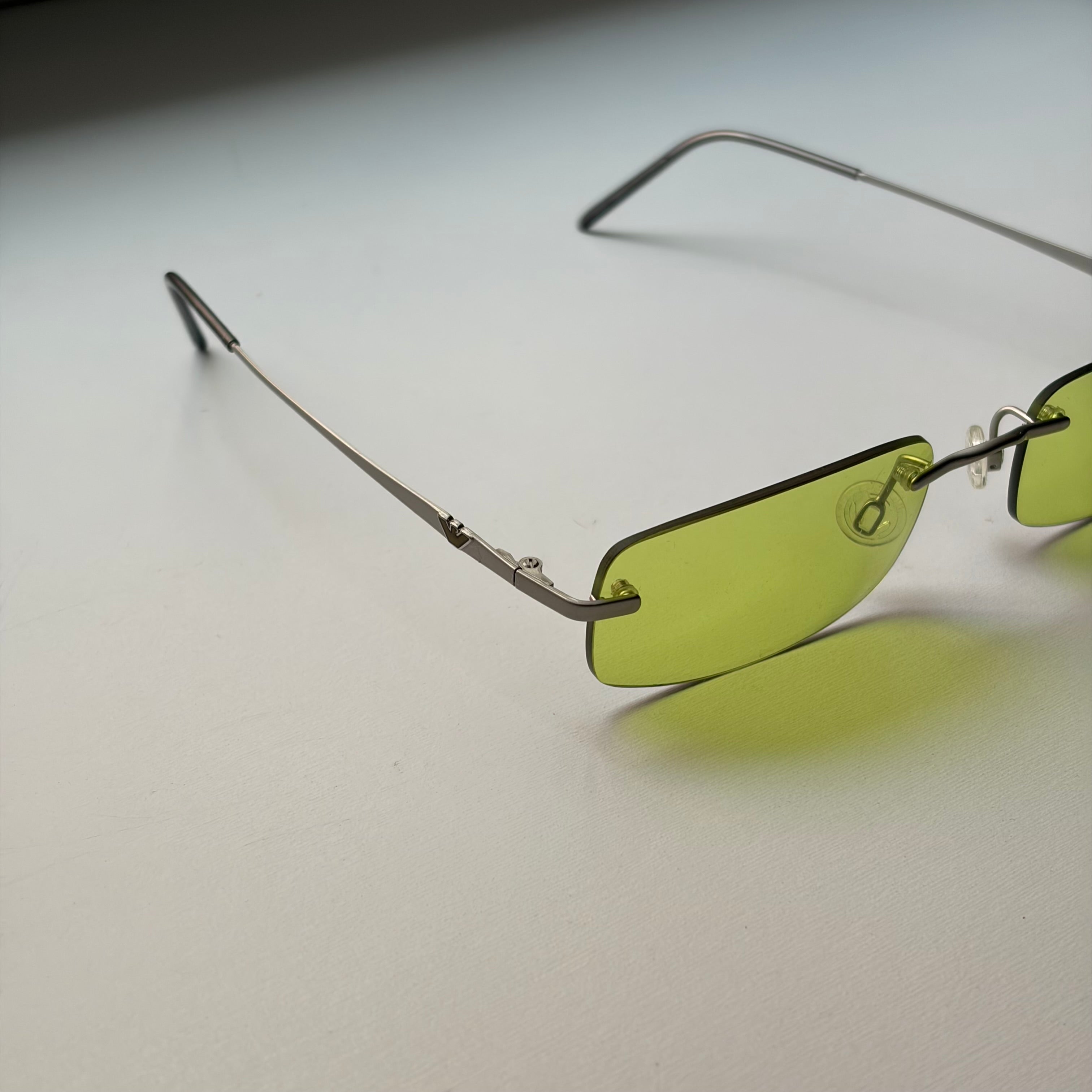 Vintage Armani Neon Green Sunglasses