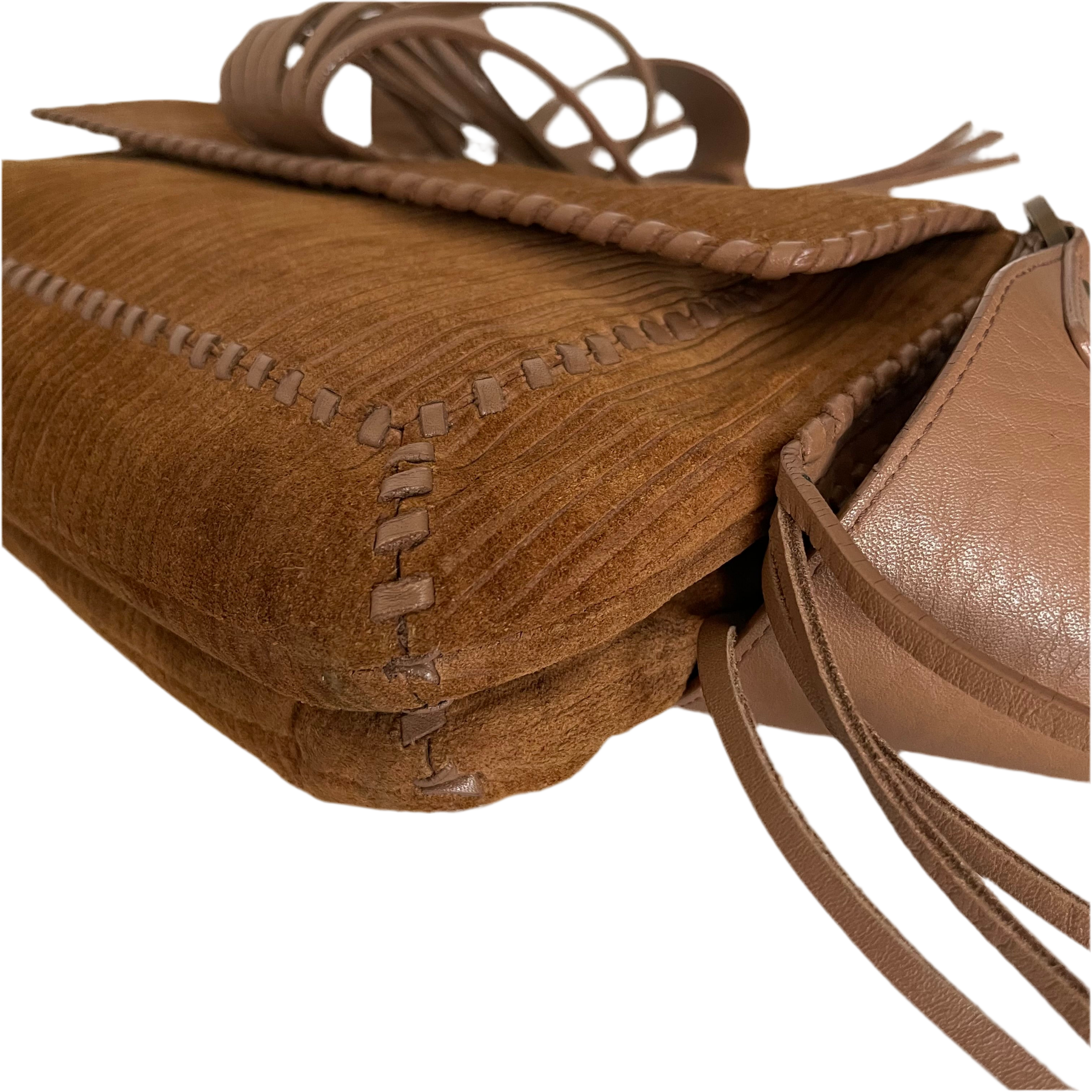 Givenchy Fringe Suede Crossbody Bag