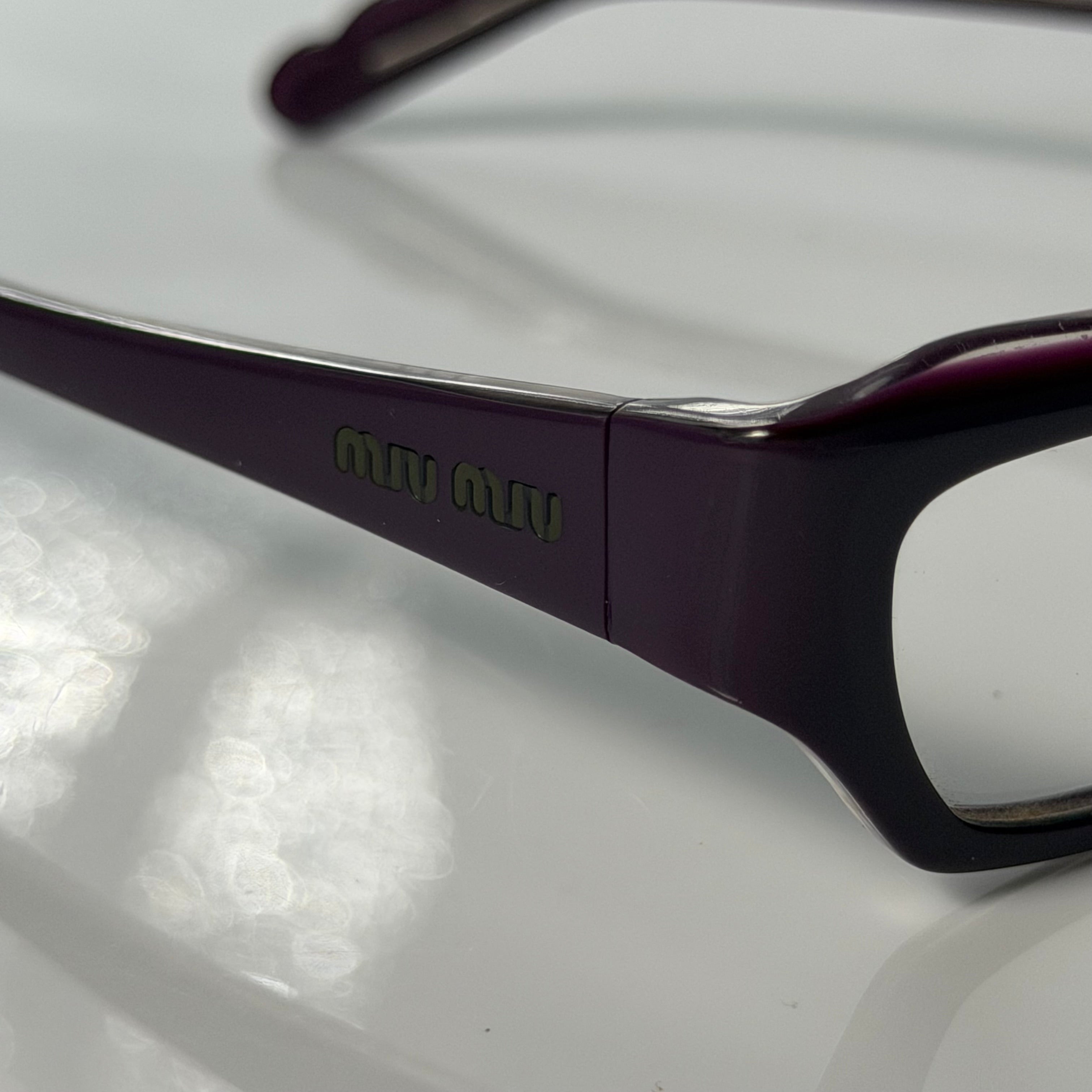 Miu Miu Purple Glasses