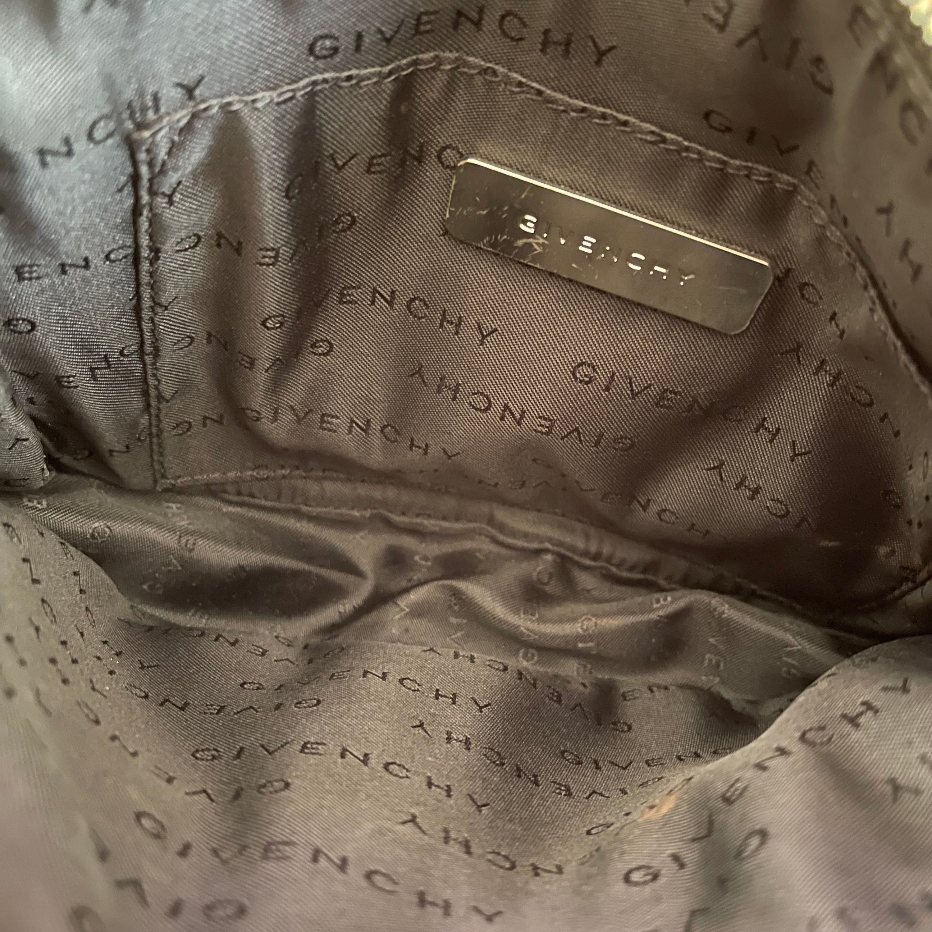 Givenchy Black Monogram Nylon Pochette