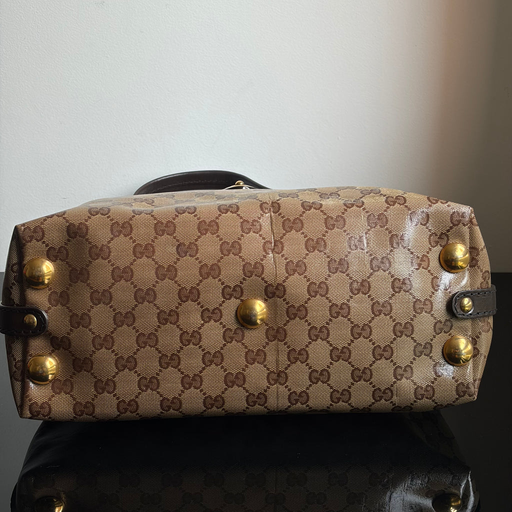 Gucci Babouska Crystal Canvas Bag