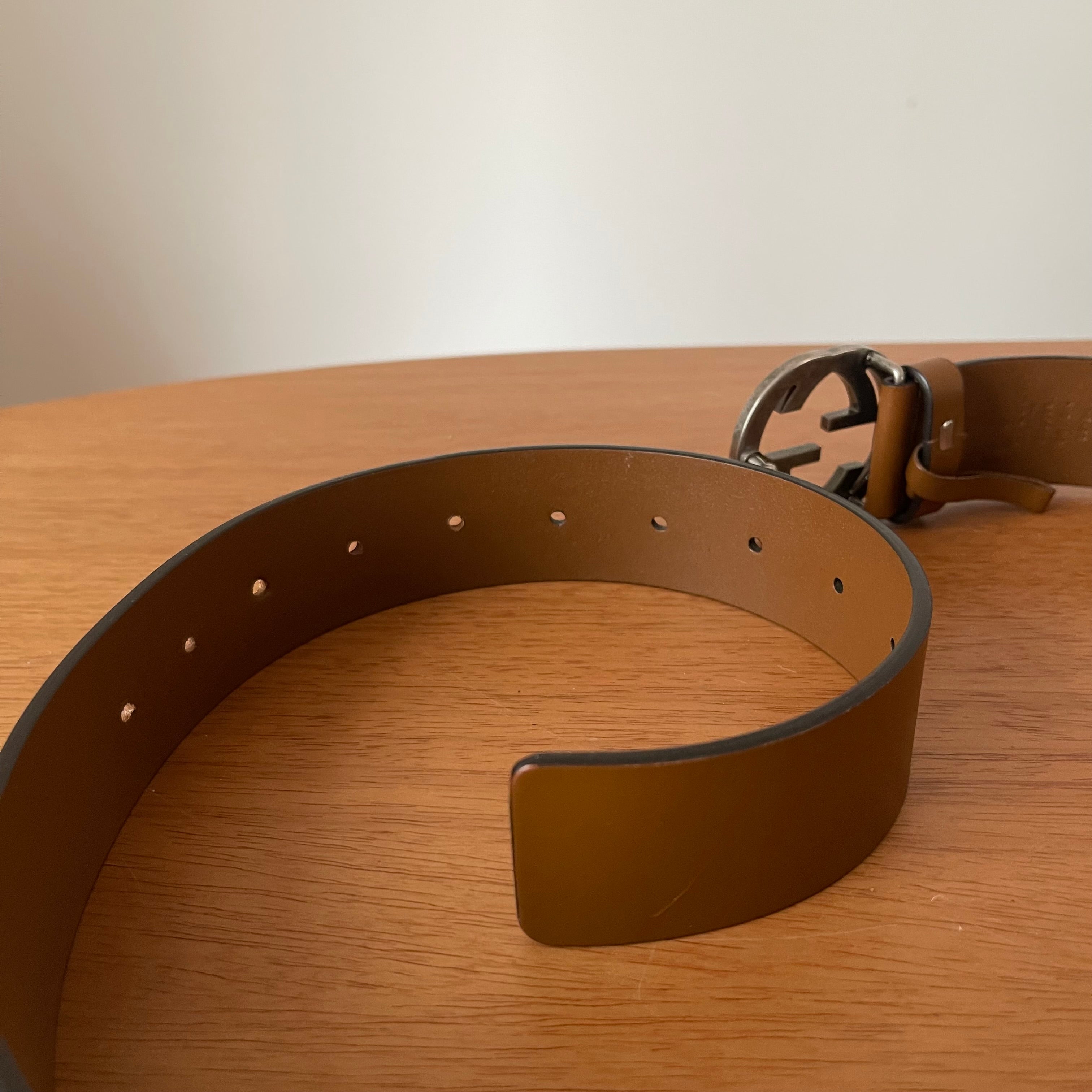 Gucci Interlocking G Leather Belt