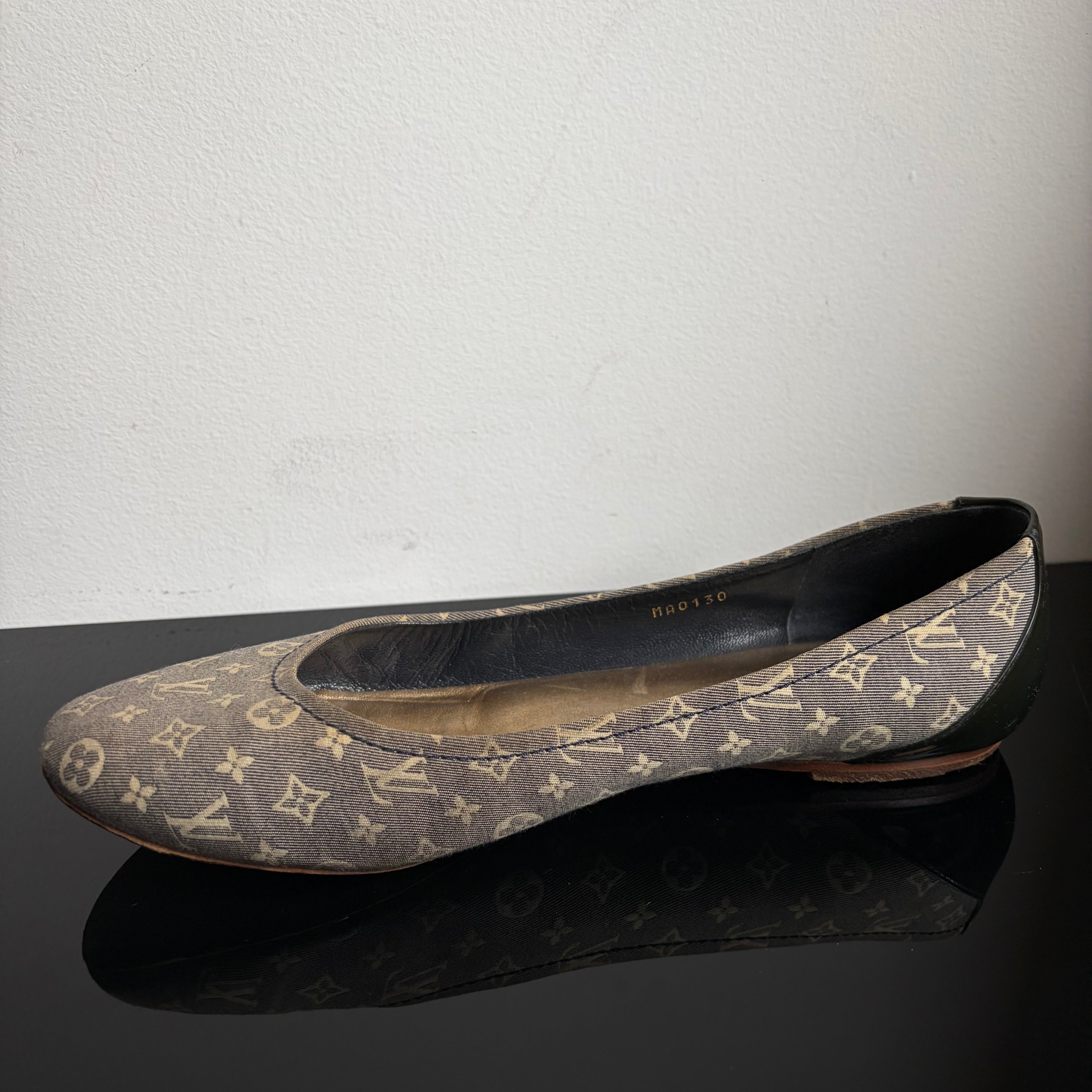 Louis Vuitton Canvas Mini Lin Monogram Flats