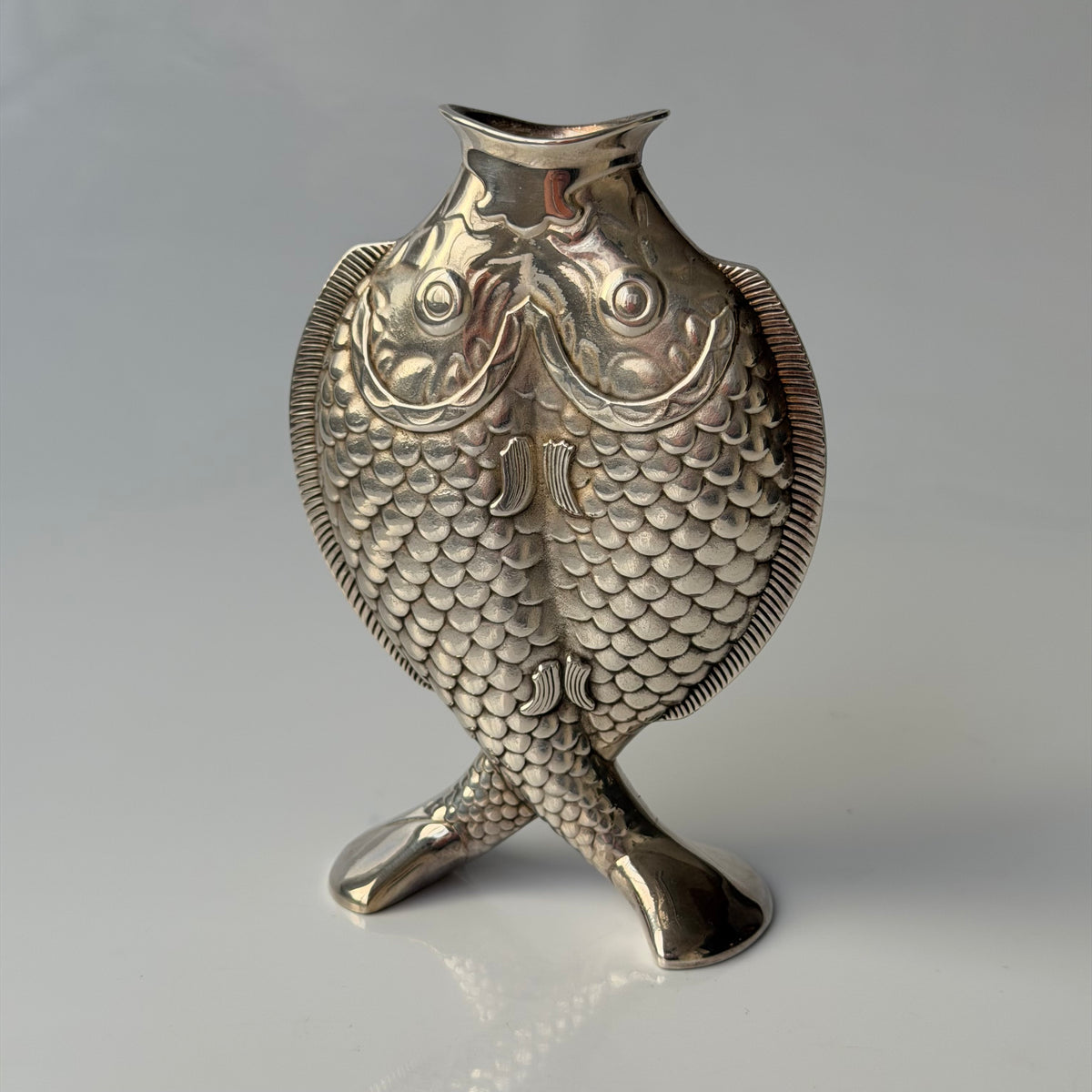 Christofle 1983 Deux Poissons Vase