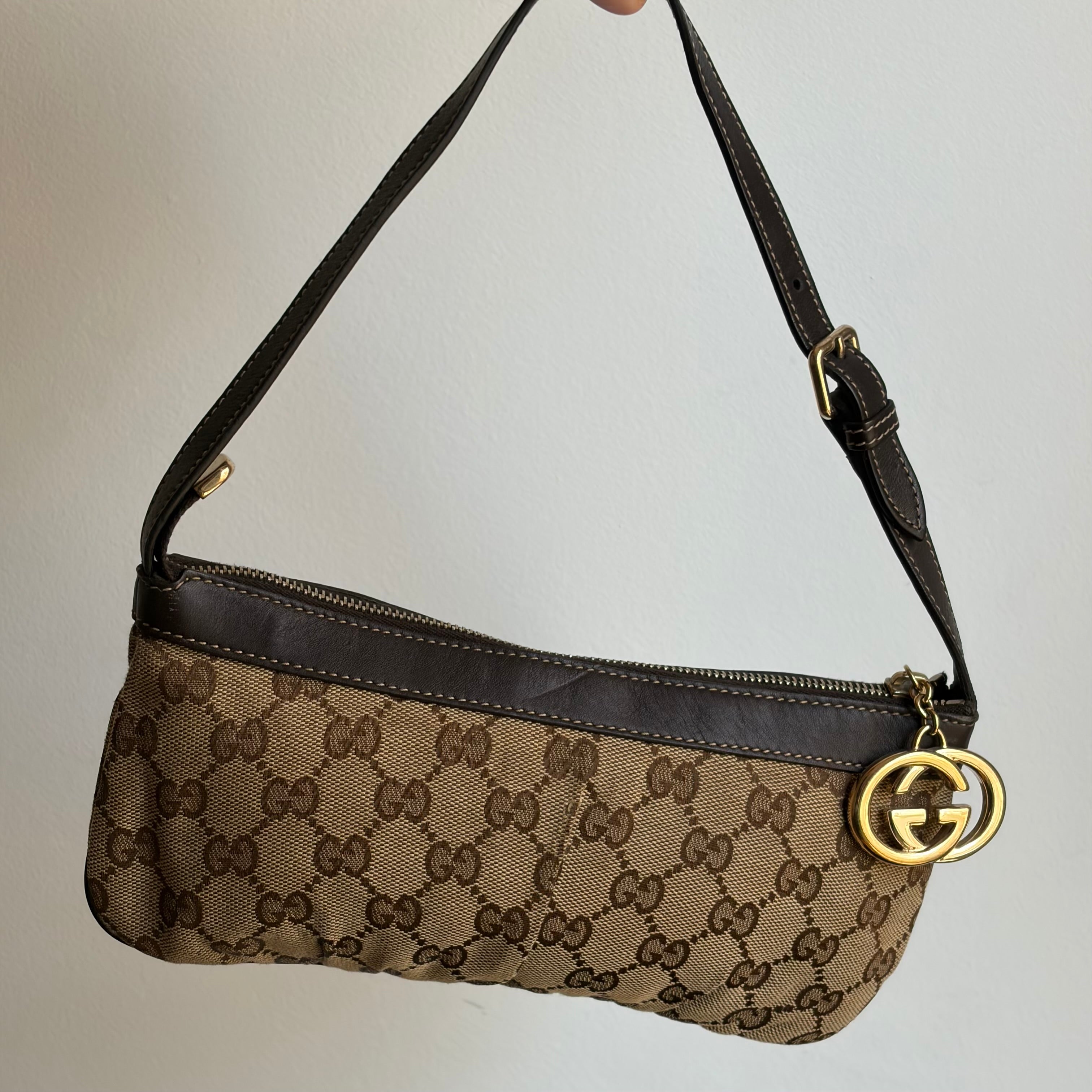 Gucci Monogram Pochette Bag