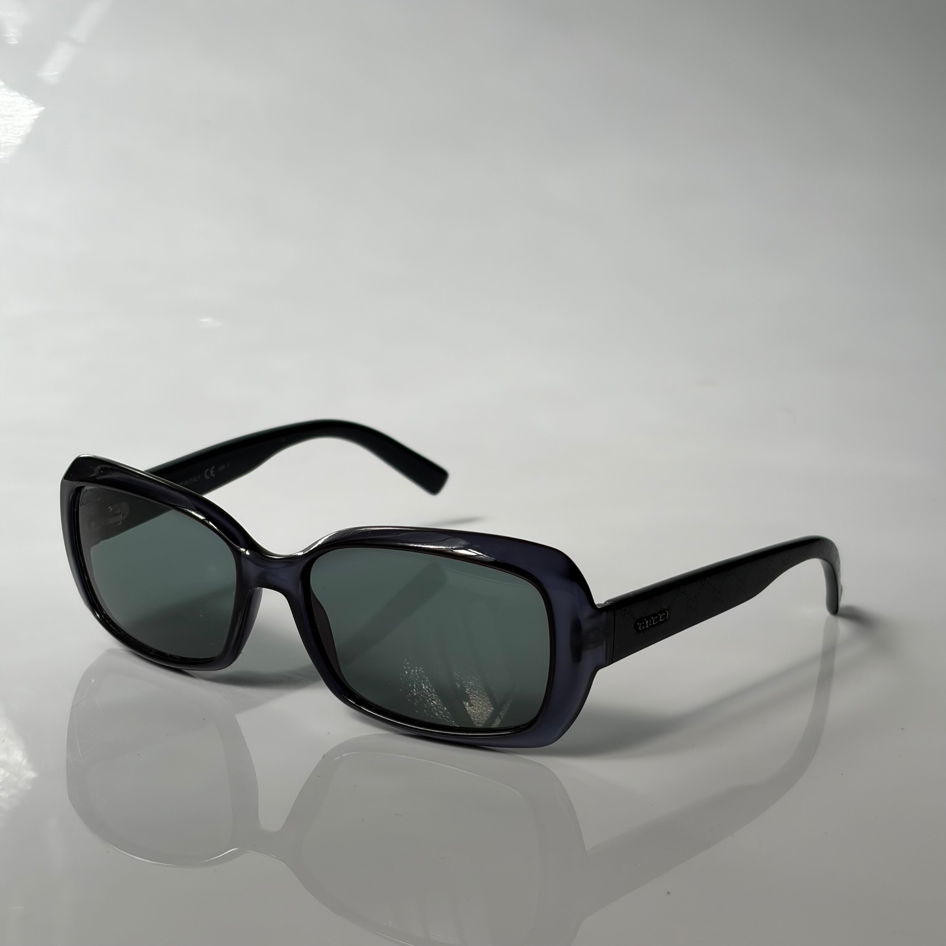 Gucci Vintage Monogram Blue Sunglasses