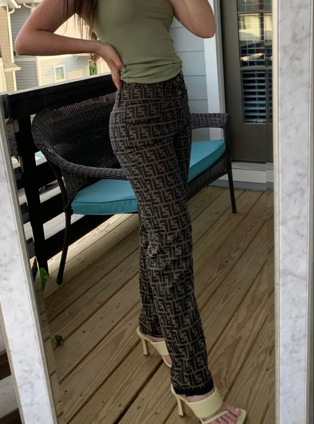 Fendi 90s Monogram Pants
