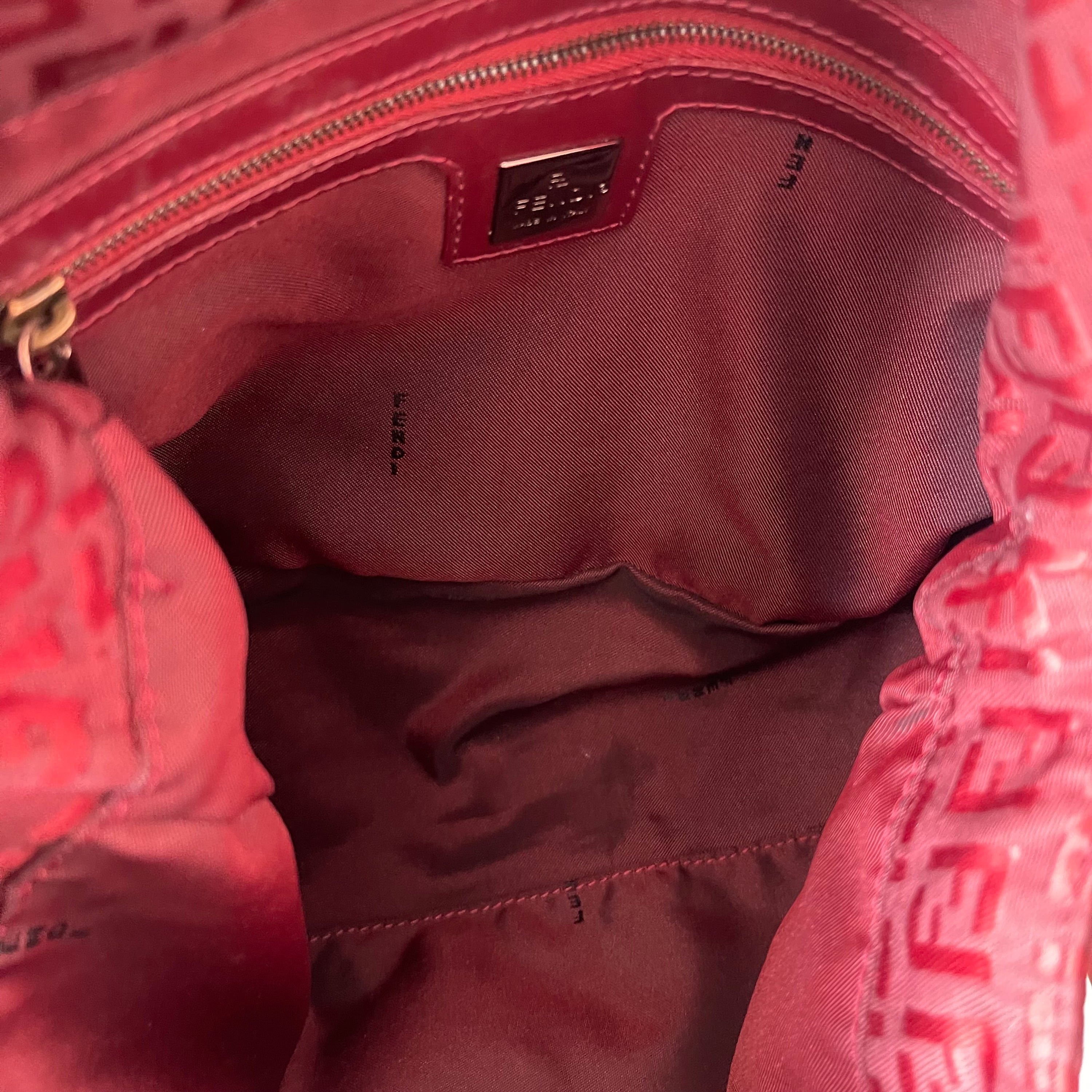 Fendi Mama Red Baguette