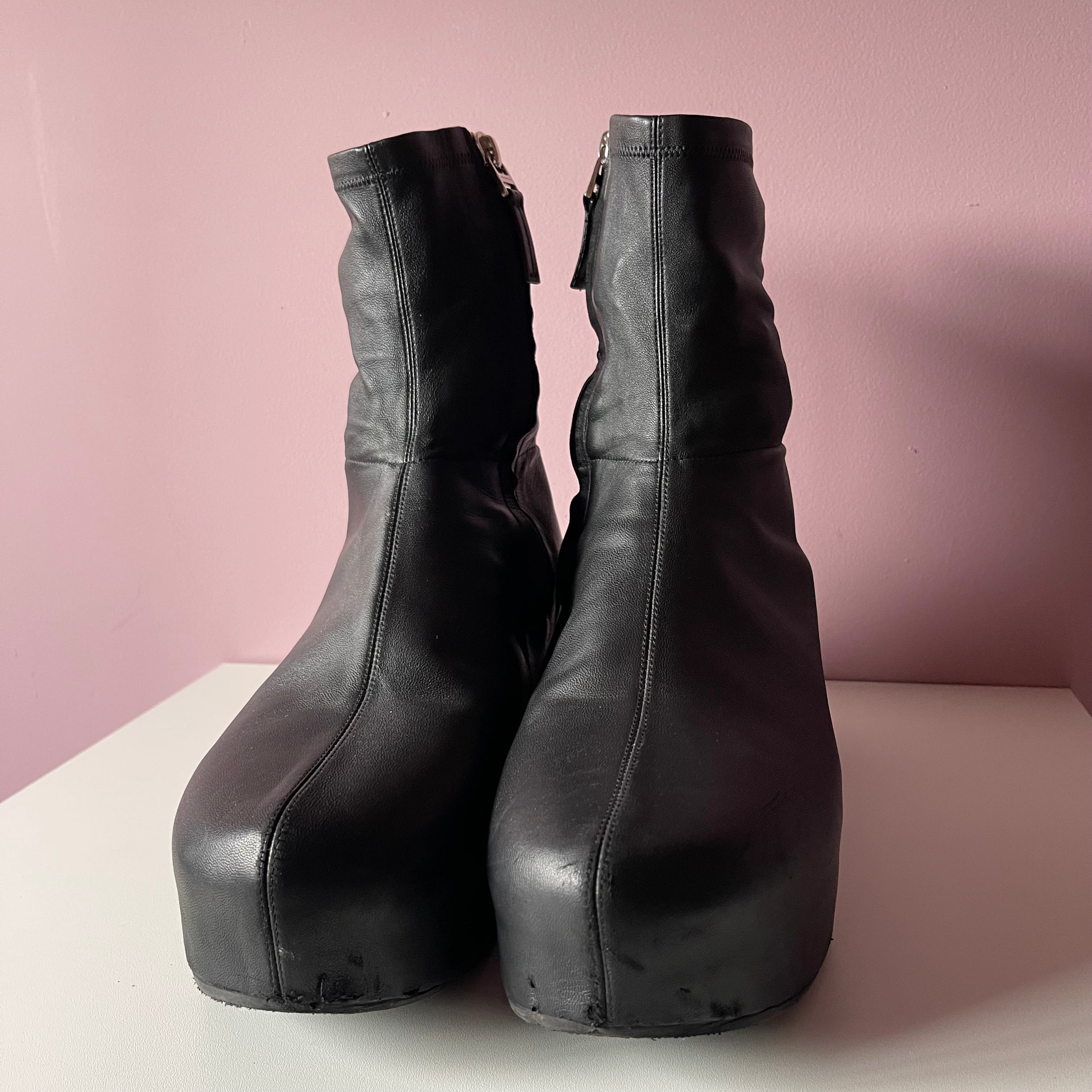 Givenchy G Lambskin Ankle Clog Boots