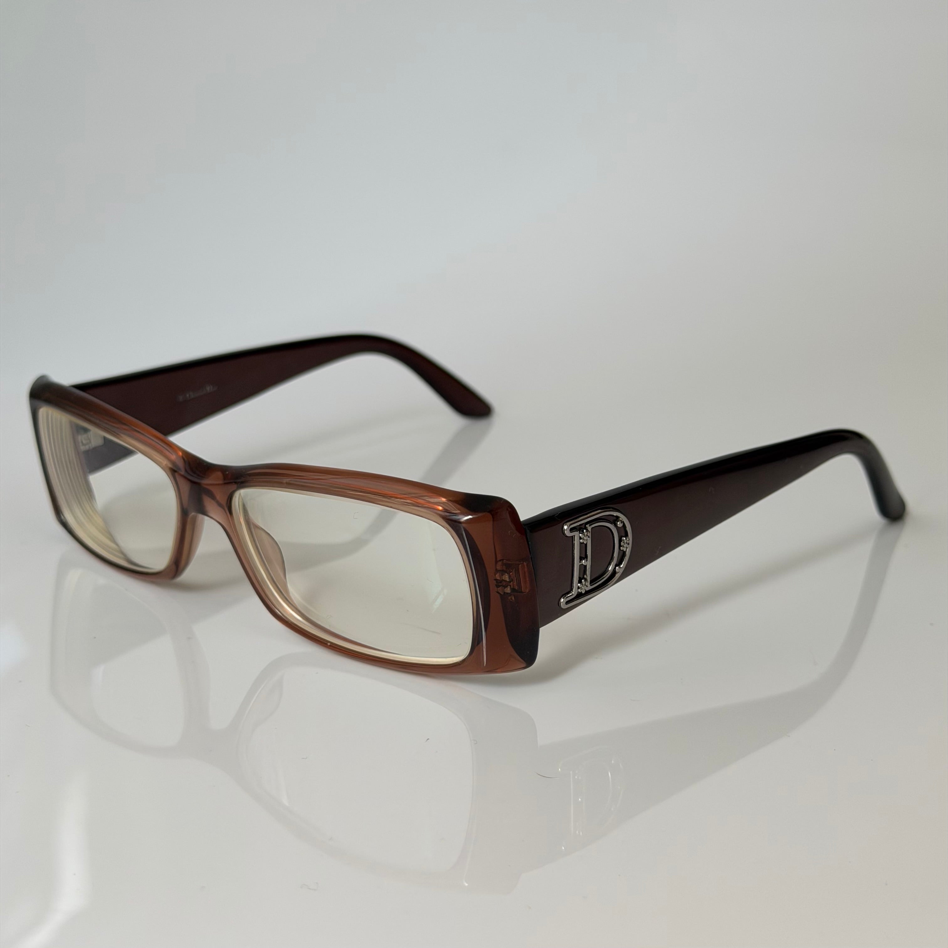 Christian Dior D Flowers Frame Glasses