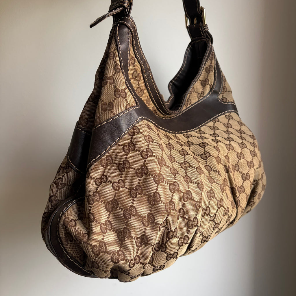 Gucci Monogram Queen Hobo Bag