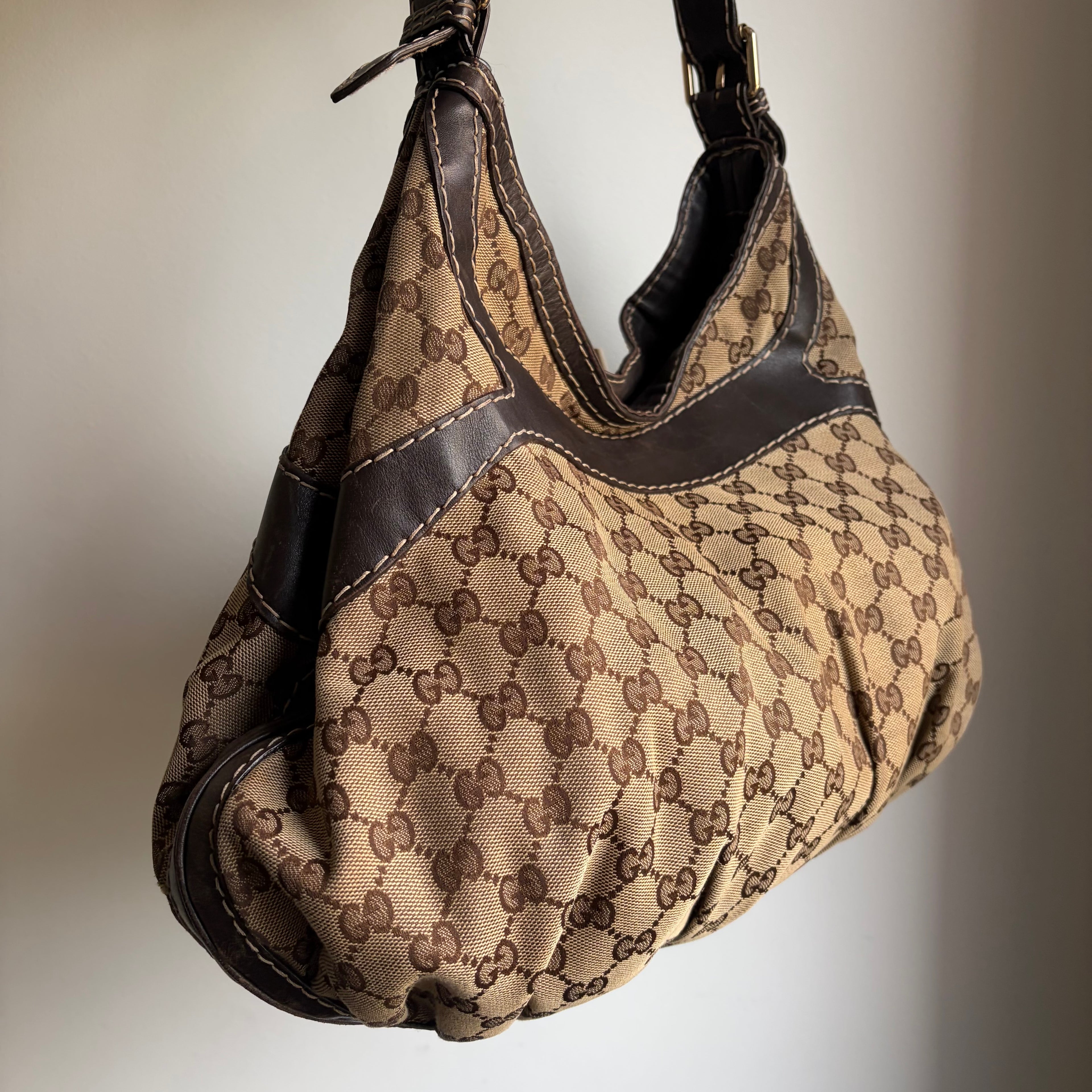 Gucci Monogram Queen Hobo Bag