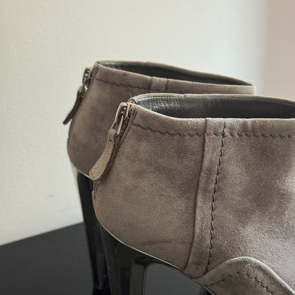 Chanel Suede Ankle Boots