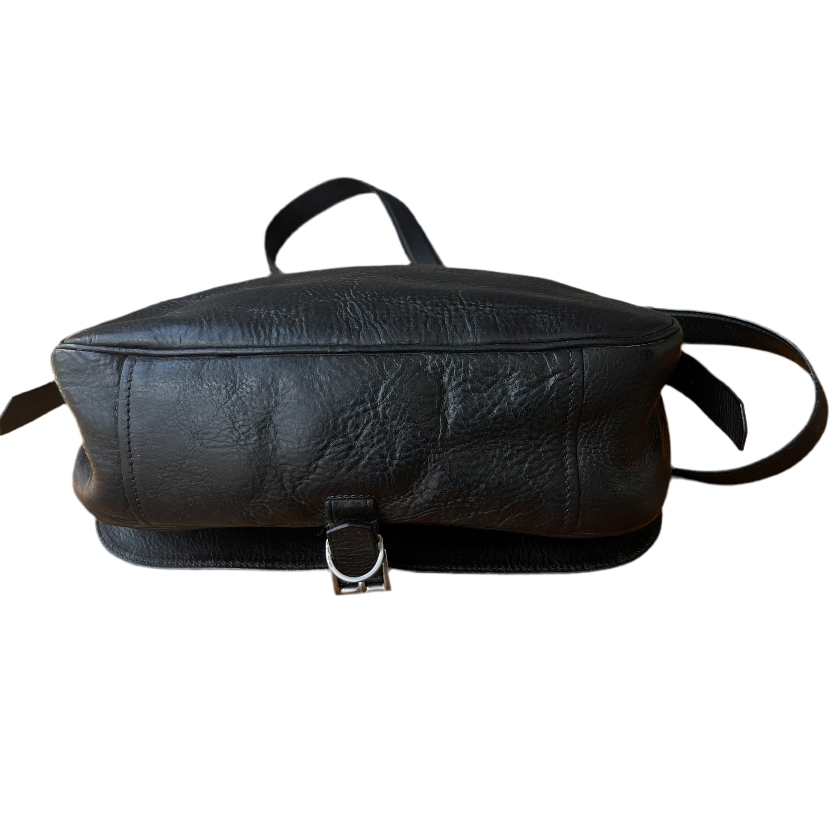 Prada Vintage Black Leather Crossbody Bag