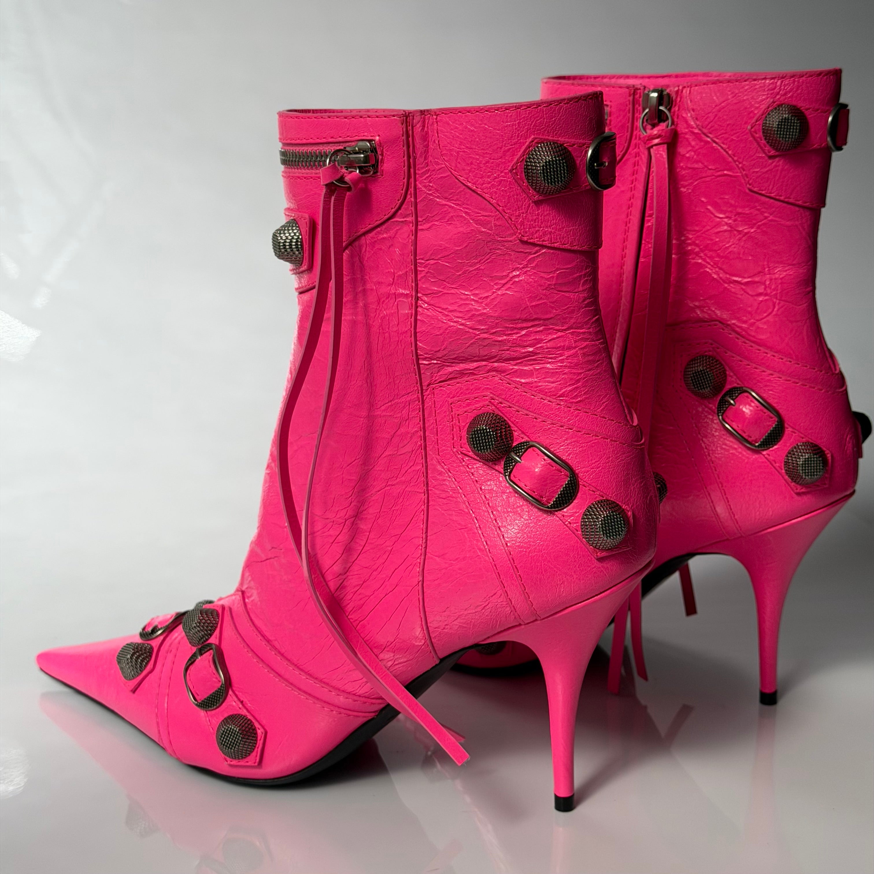 Balenciaga Cagole Pink Boots