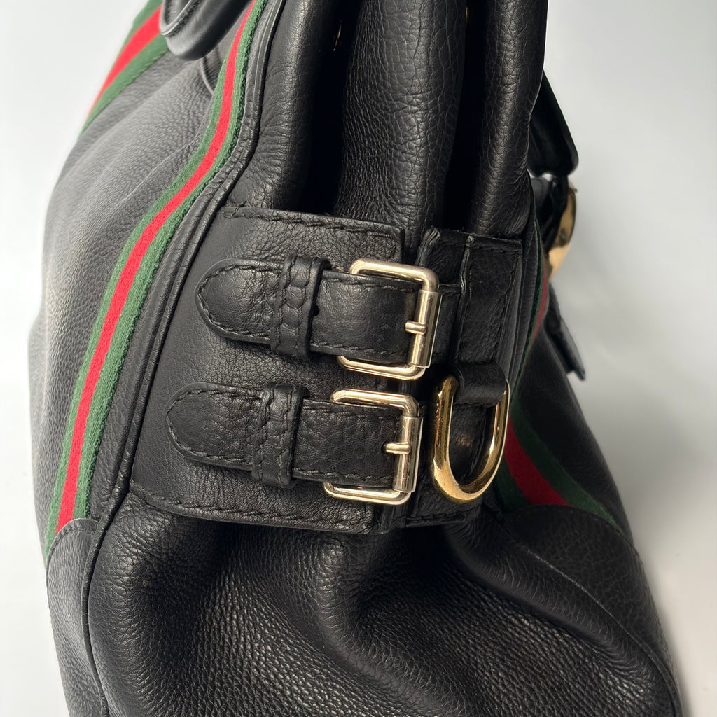 Gucci Heritage Stripe Leather Bag