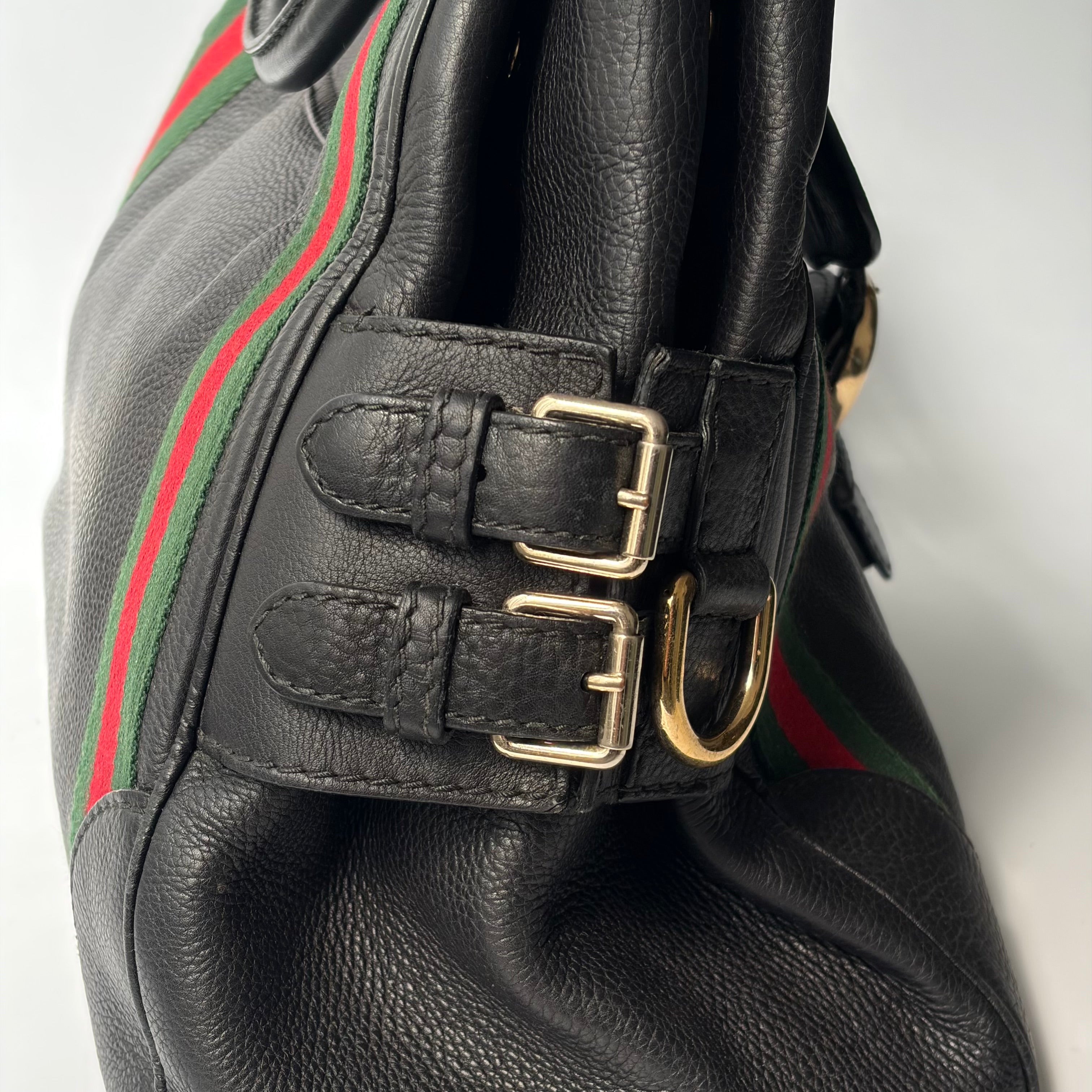 Gucci Heritage Stripe Leather Bag