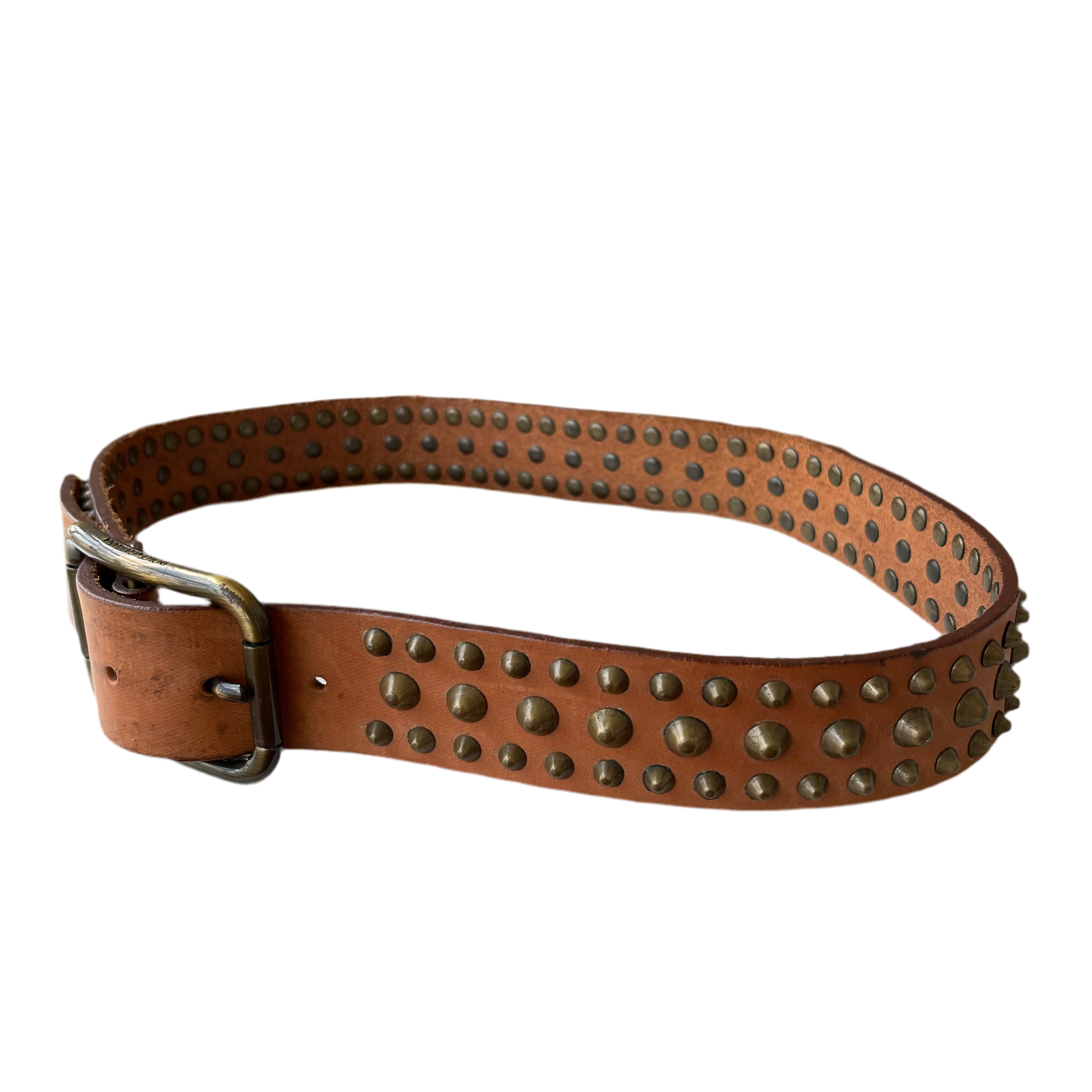Dolce & Gabbana Leather Spiked Belt