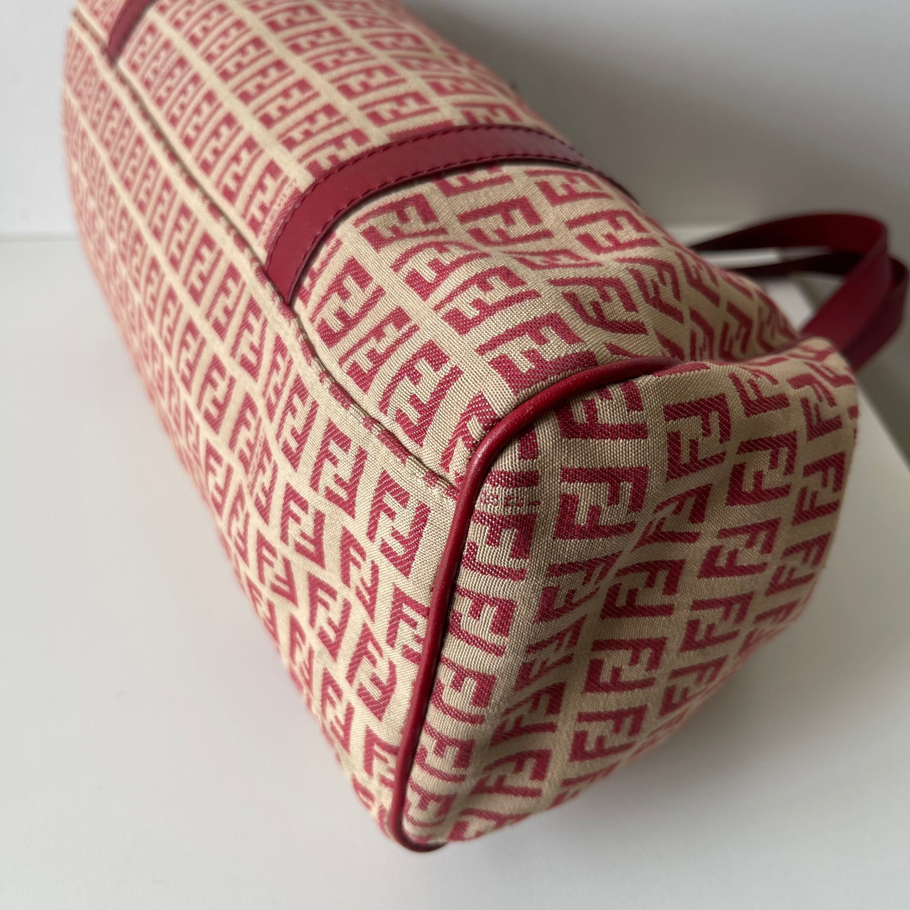 Fendi Red Monogram Shoulder Bag