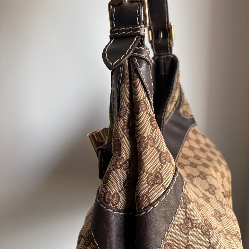 Gucci Monogram Queen Hobo Bag