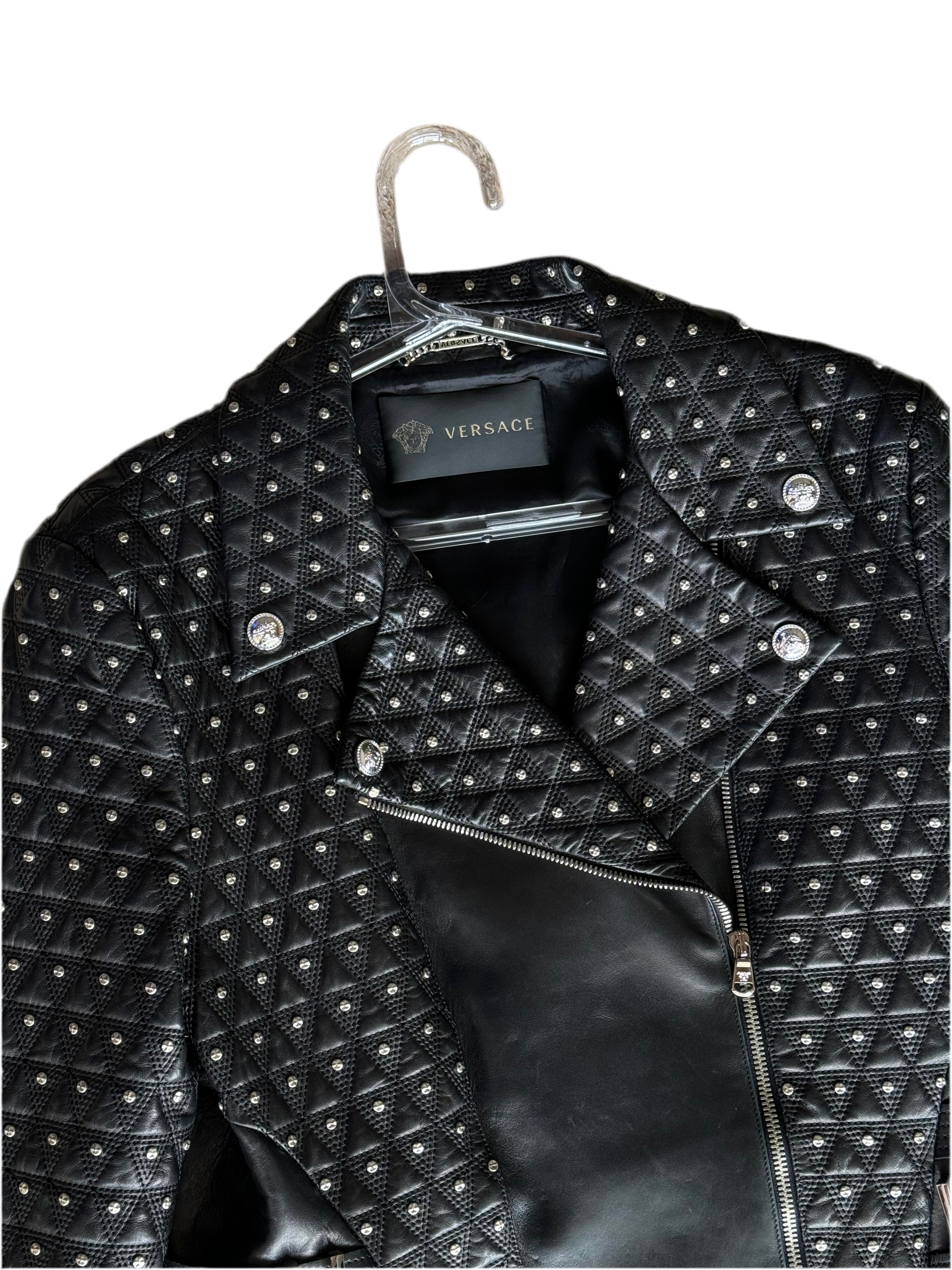 Versace Medusa Leather Jacket