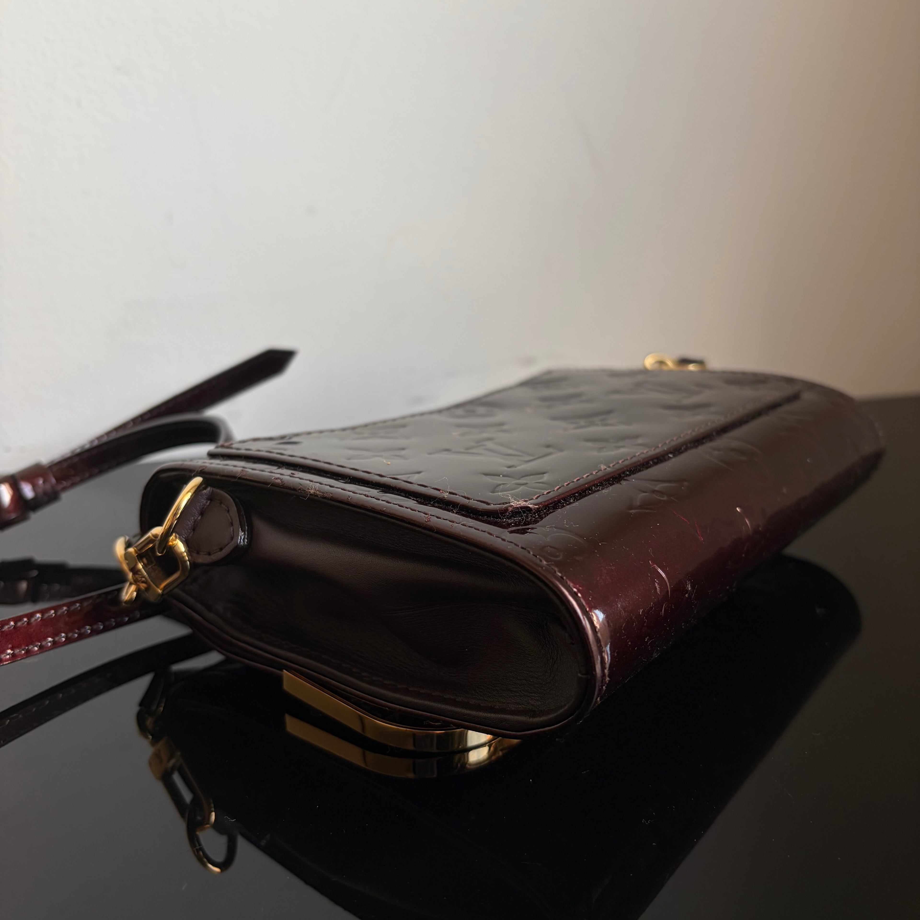 Louis Vuitton Amarante Monogram Vernis Rossmore PM Bag