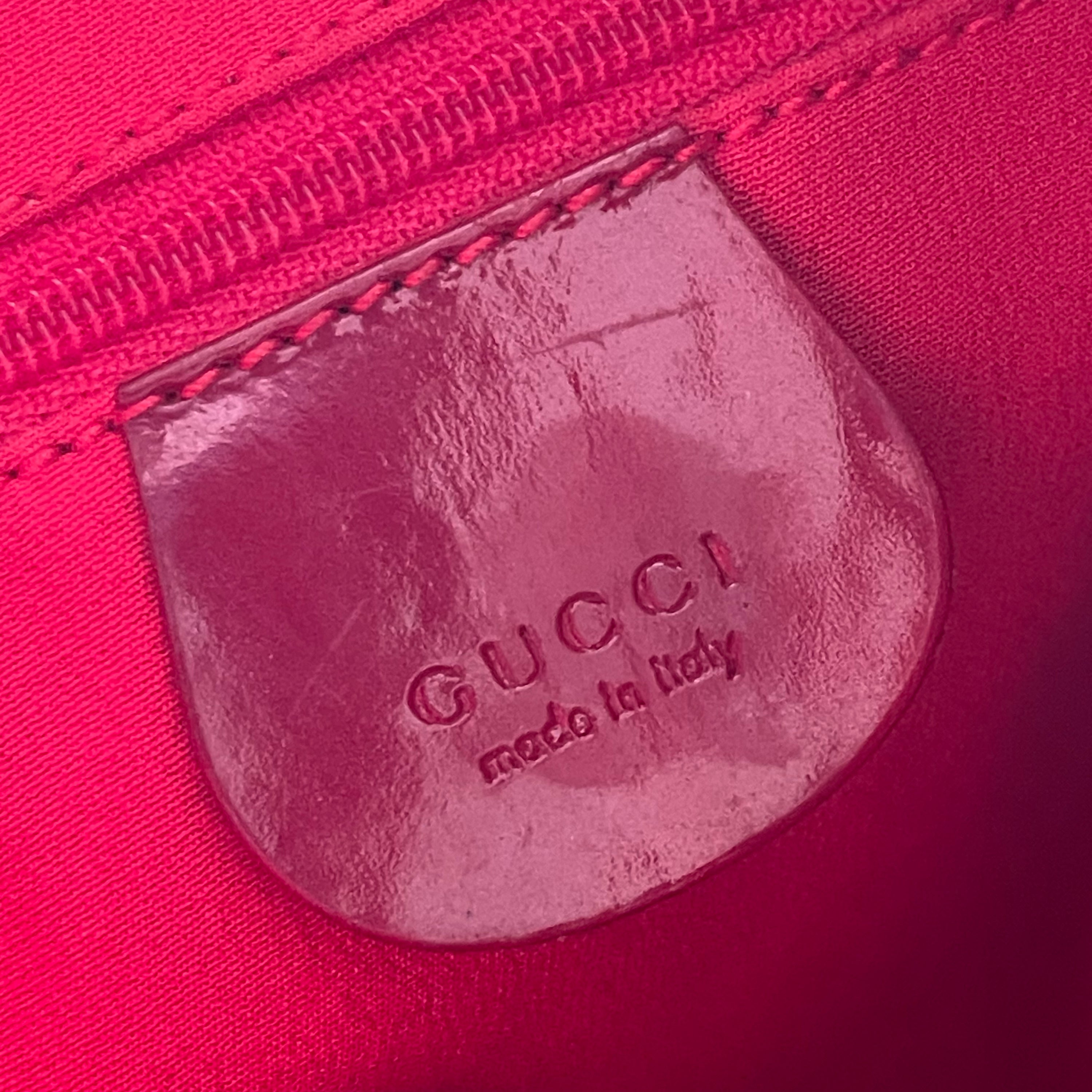 Gucci by Tom Ford Red Velvet Monogram Shoulder Bag