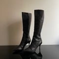 Gucci by Tom Ford Black Guccissima Monogram Leather Boots