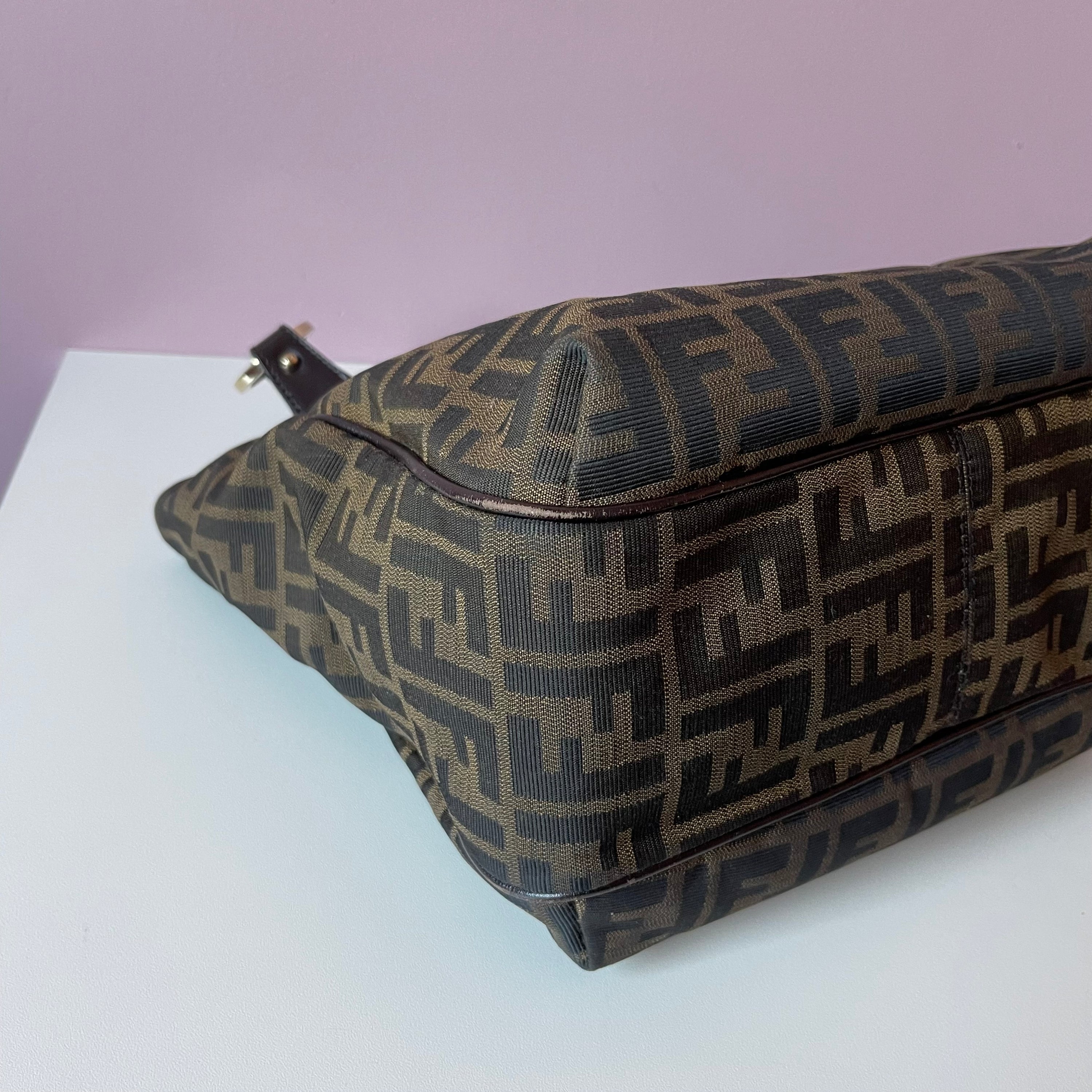 Fendi Zucca Chef Shopping Shoulder Bag