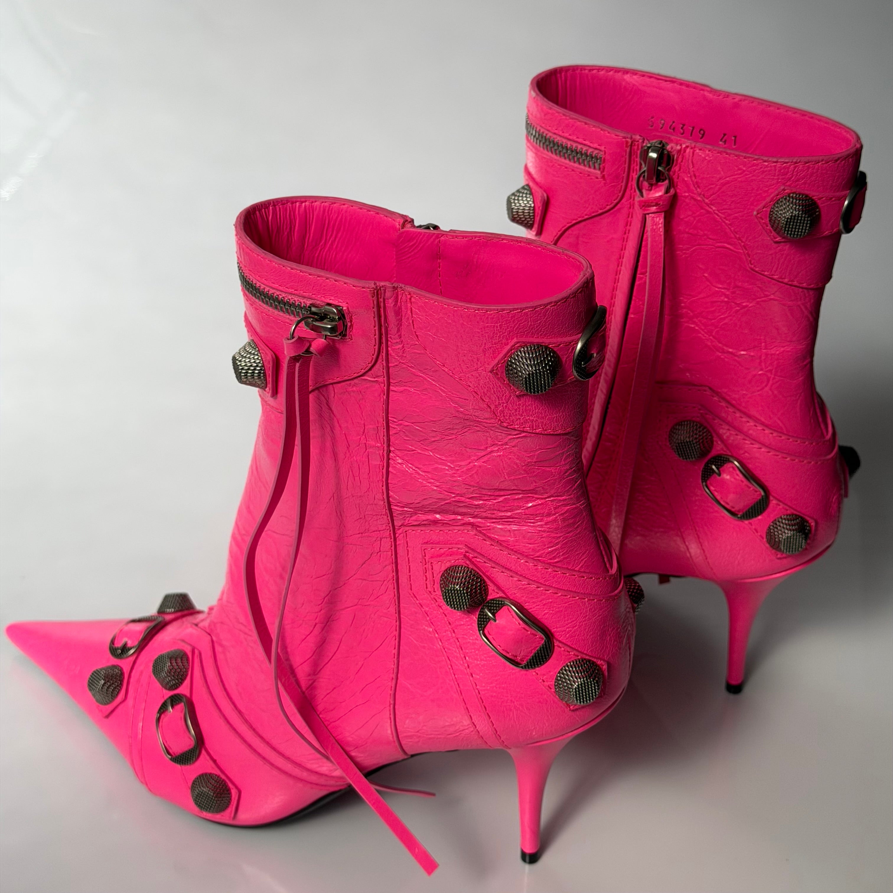 Balenciaga Cagole Pink Boots