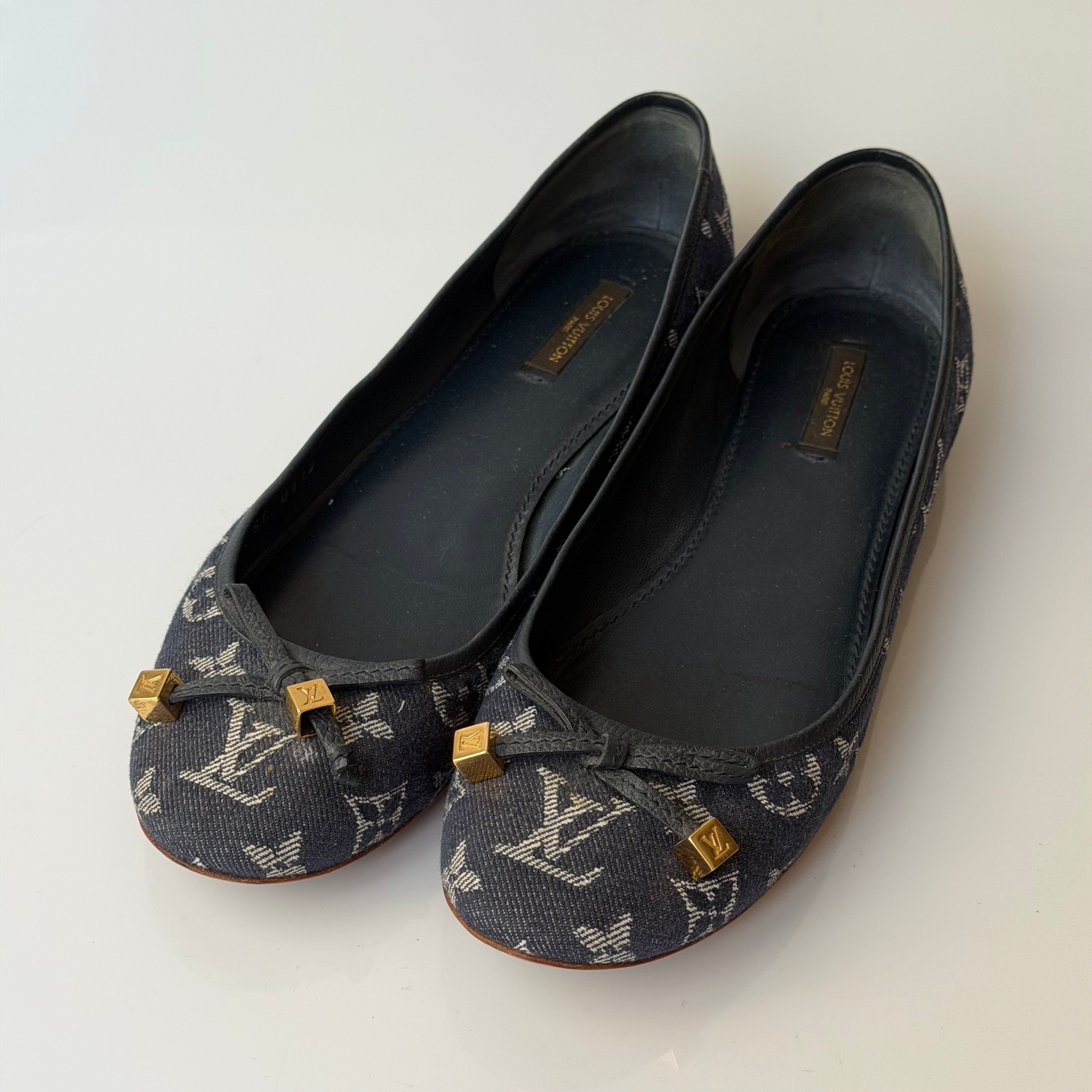 Louis Vuitton Denim Monogram Flats