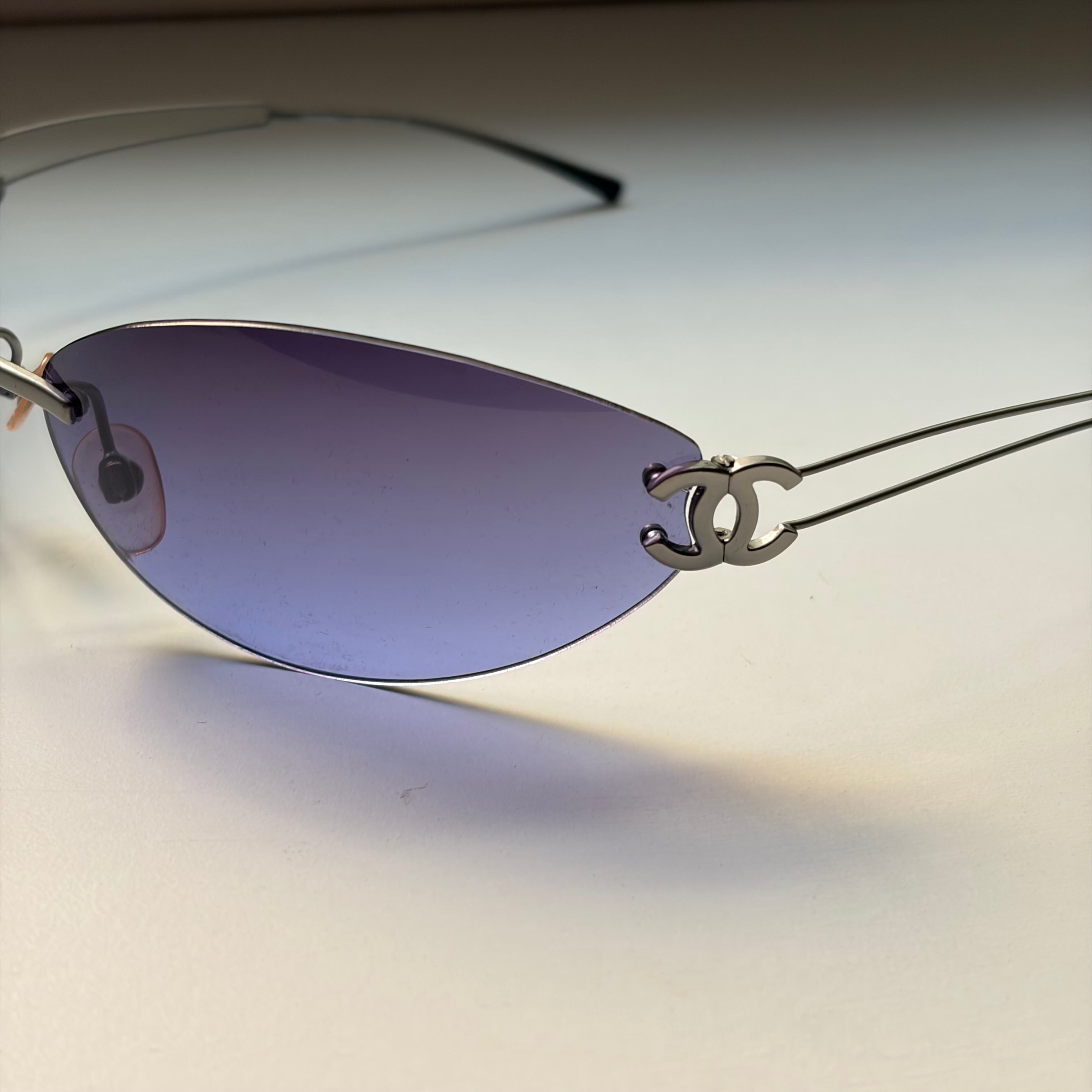 Chanel 2000s 4049 Purple Sunglasses