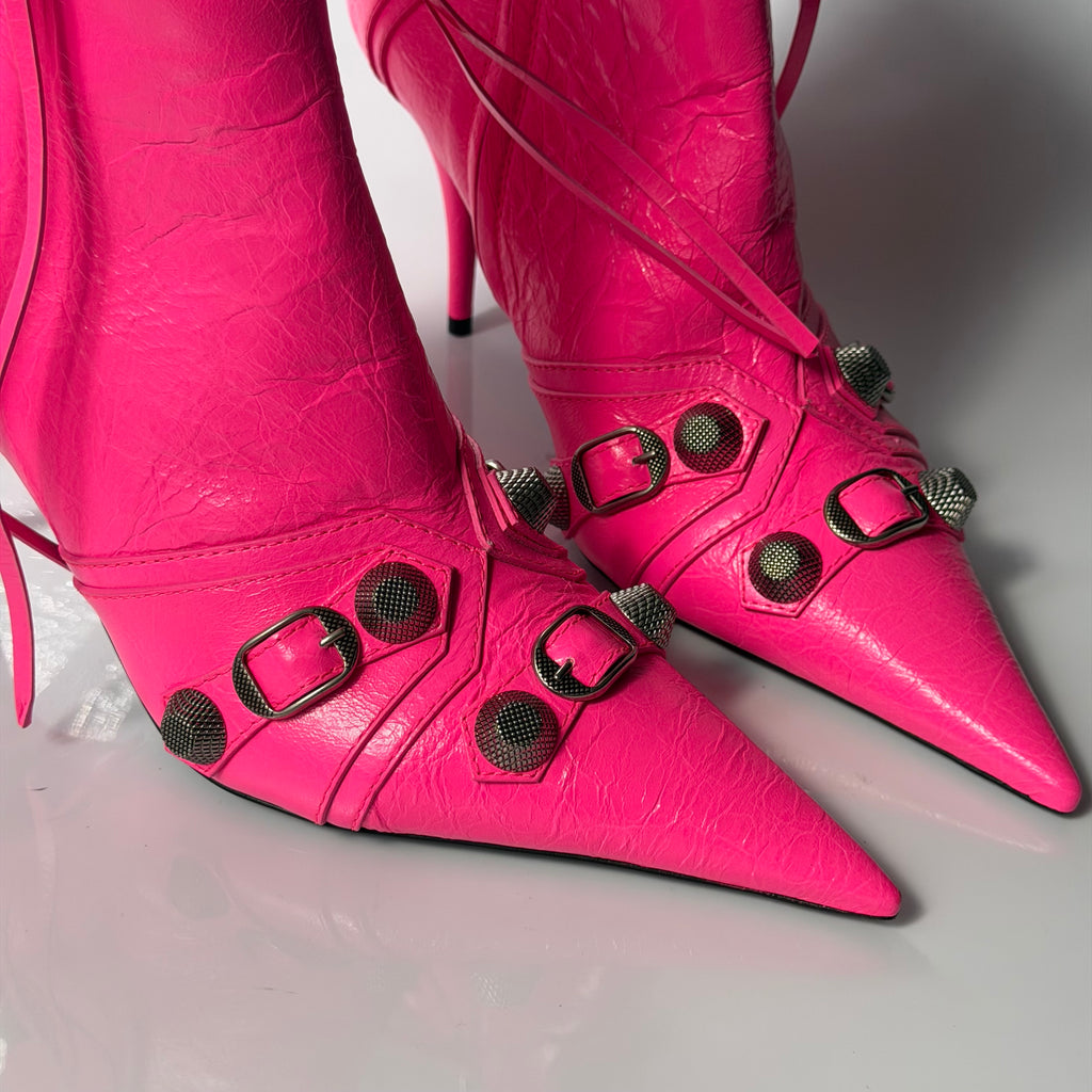 Balenciaga Cagole Pink Boots