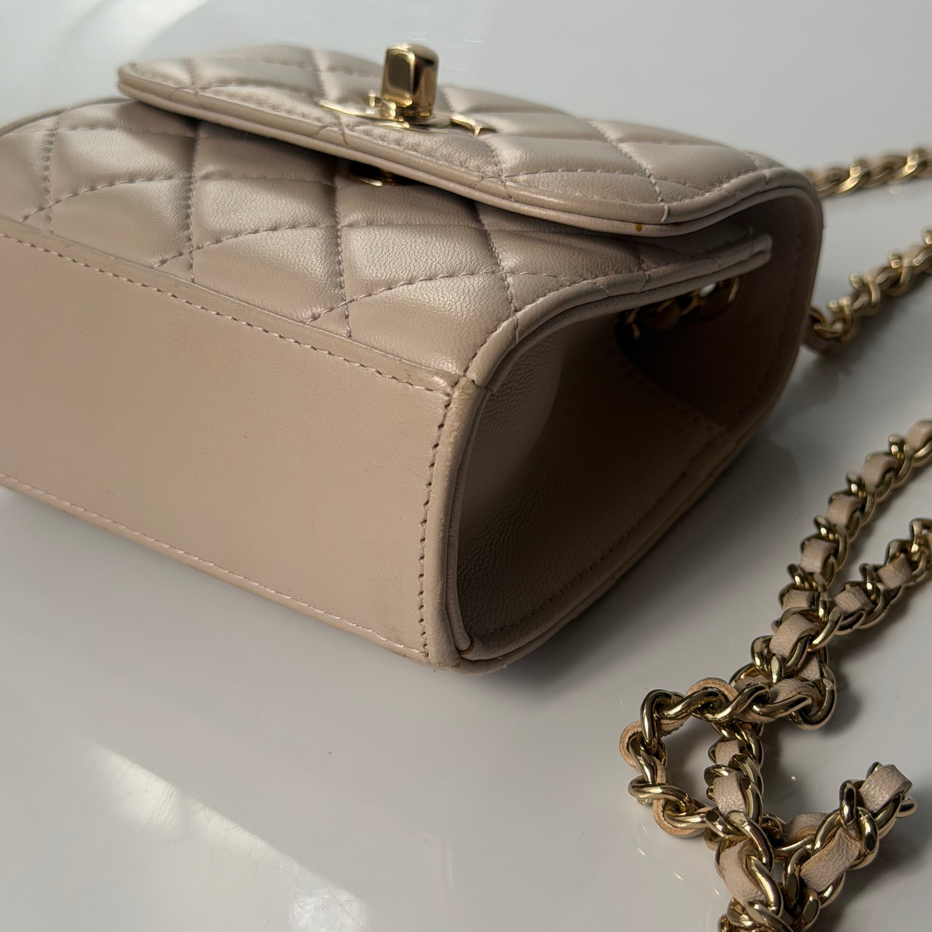 Chanel Rosé Micro Trendy Bag