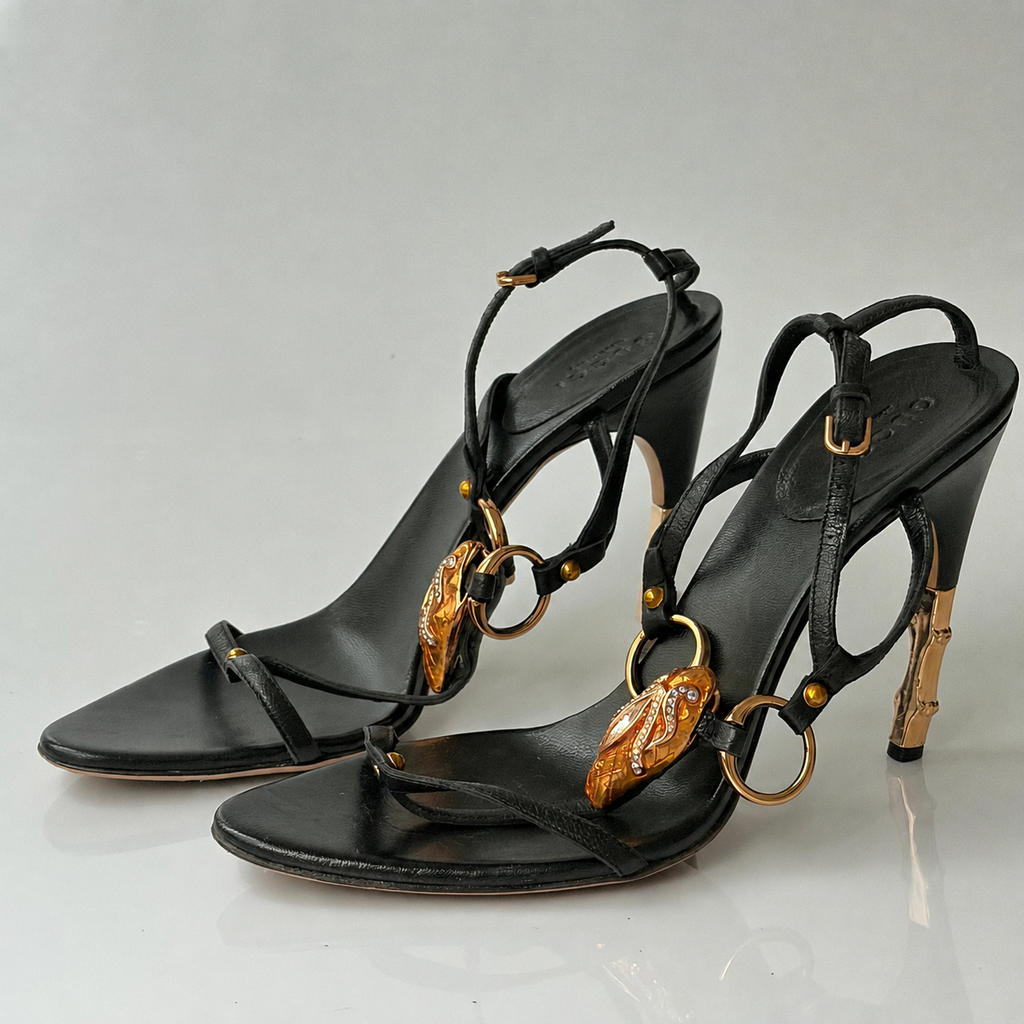 Gucci by Tom Ford S/S 2004 Snake Head Heels