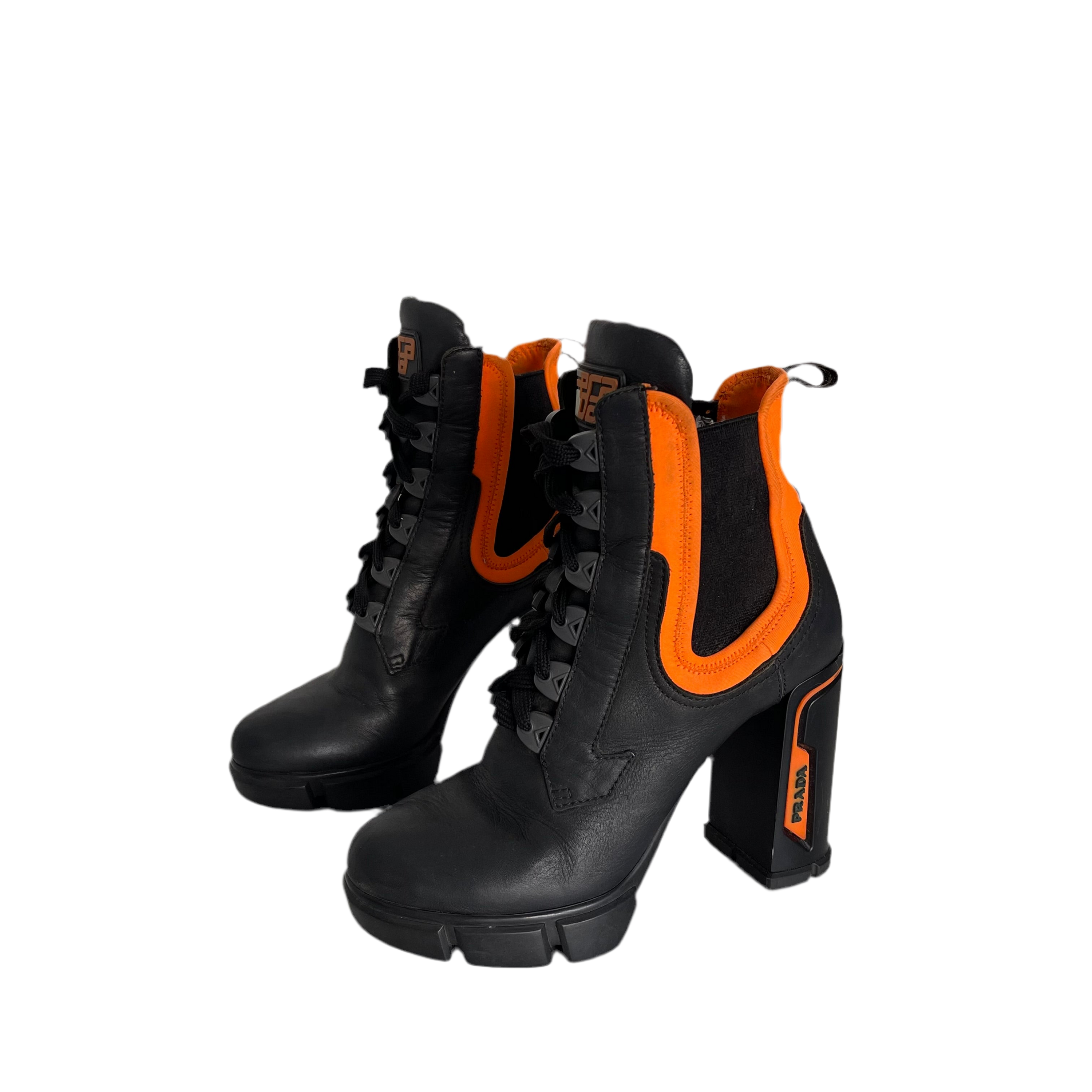 Prada Vitello Leather Montana Chelsea Boots
